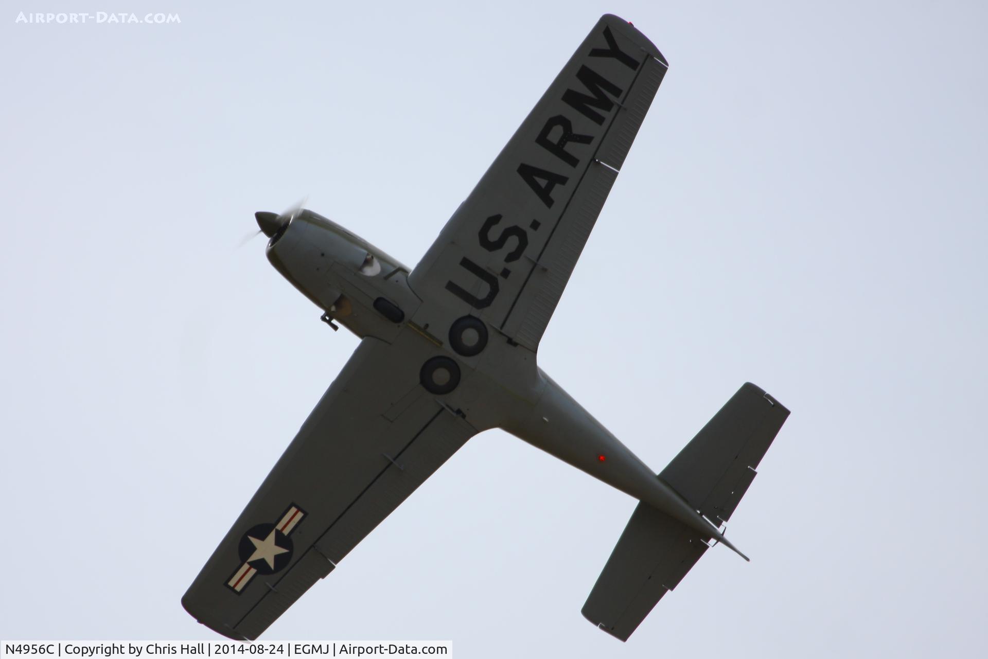 N4956C, North American Navion (NA-145) C/N NAV-4-344, at the Little Gransden Airshow 2014