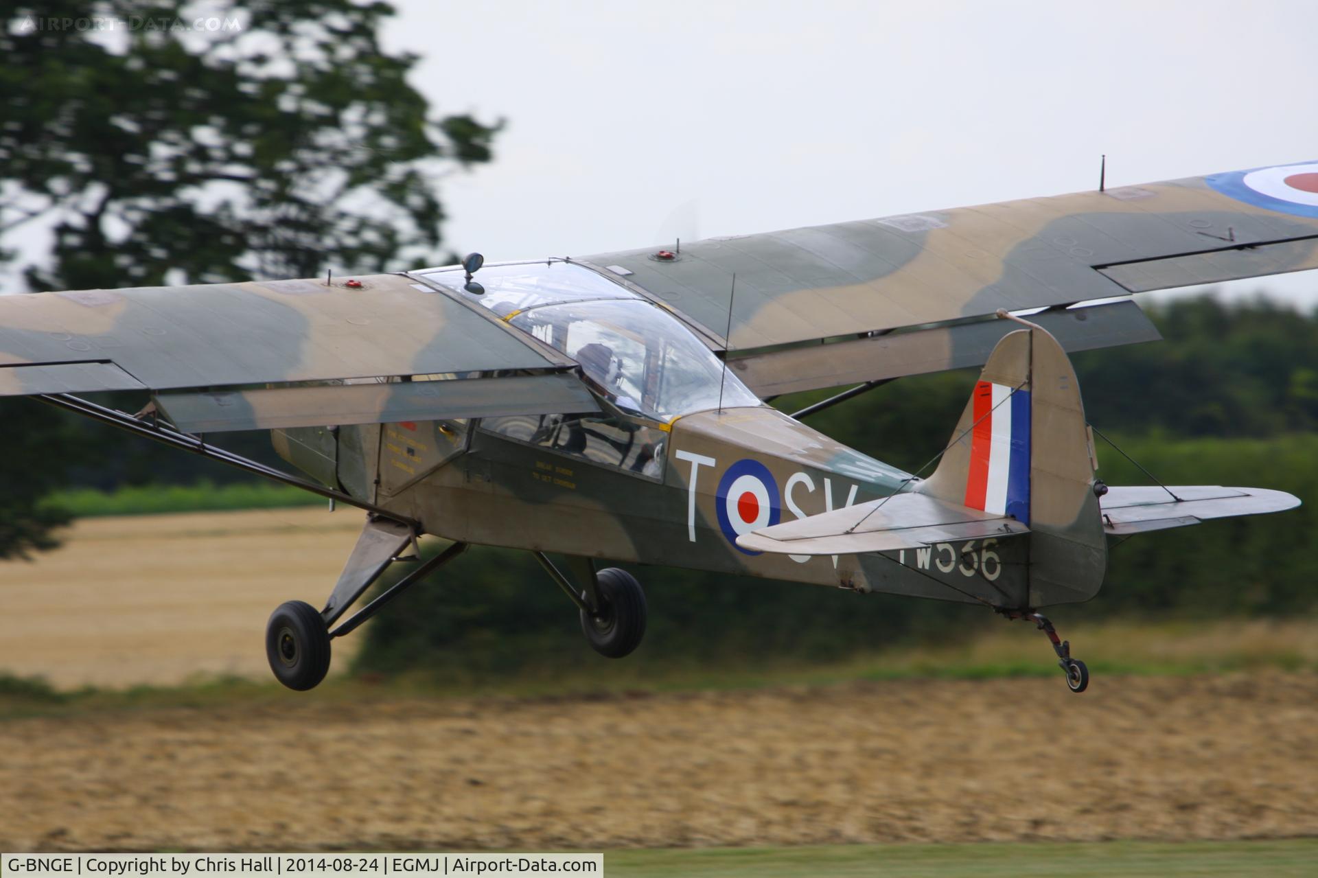 G-BNGE, 1946 Auster AOP.6 C/N 1925, at the Little Gransden Airshow 2014