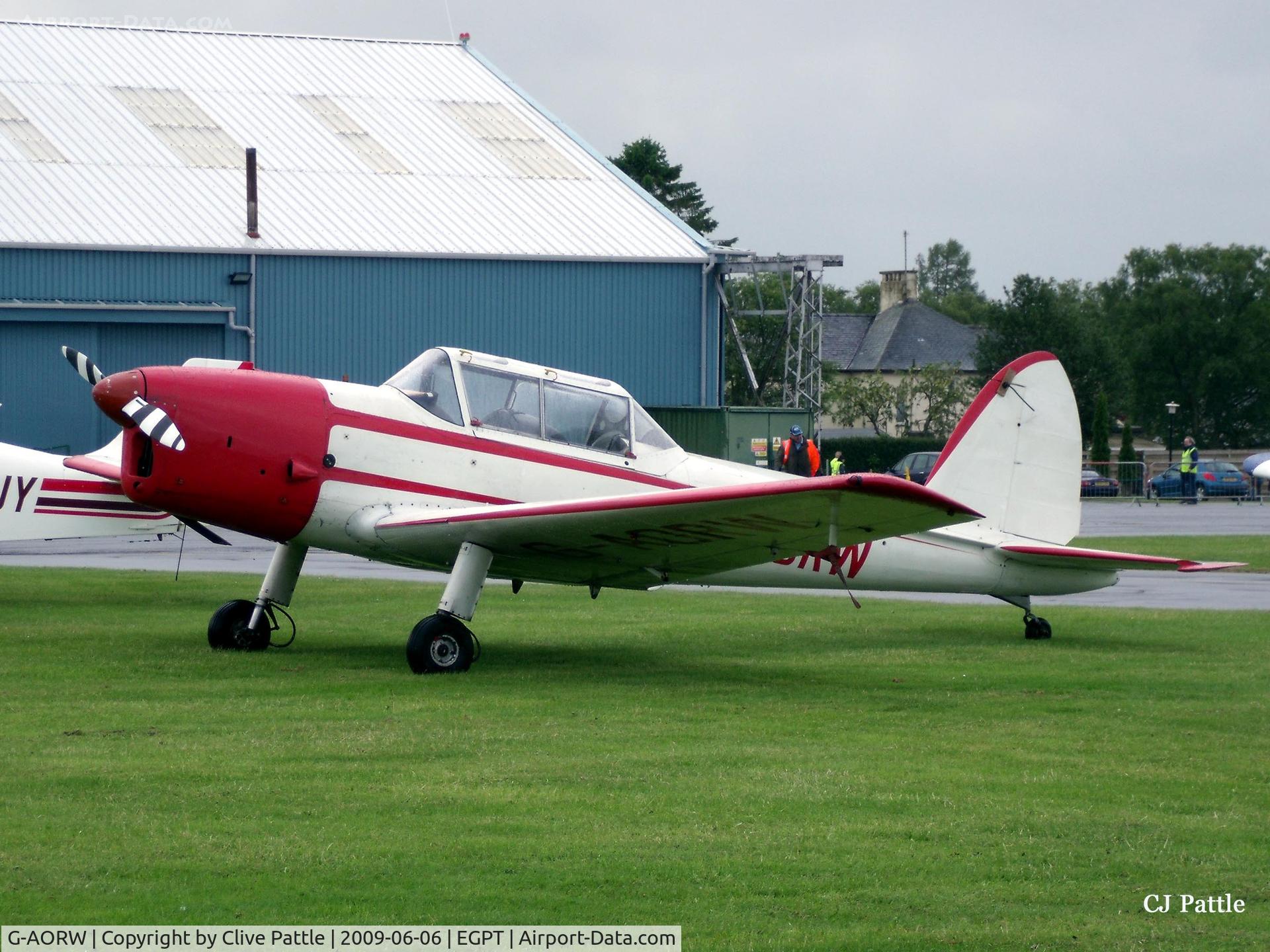 G-AORW, 1950 De Havilland DHC-1 Chipmunk 22A C/N C1/0130, At the Perth (EGPT) Airshow June 2009