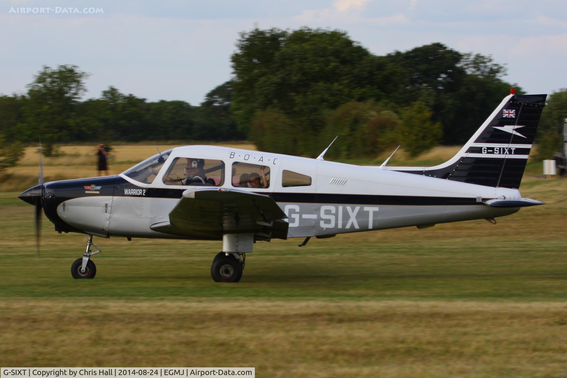 G-SIXT, 1988 Piper PA-28-161 Cherokee Warrior II C/N 2816056, at the Little Gransden Airshow 2014