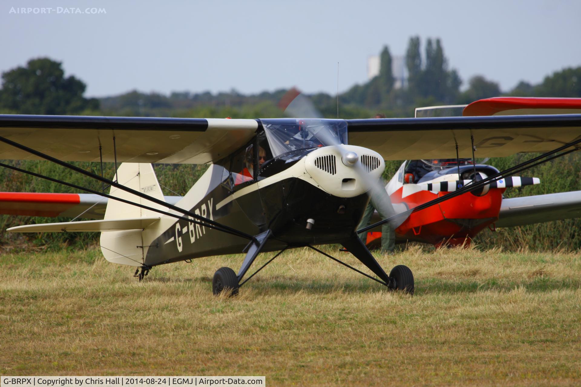 G-BRPX, 1945 Taylorcraft BC-12D Twosome C/N 6462, at the Little Gransden Airshow 2014