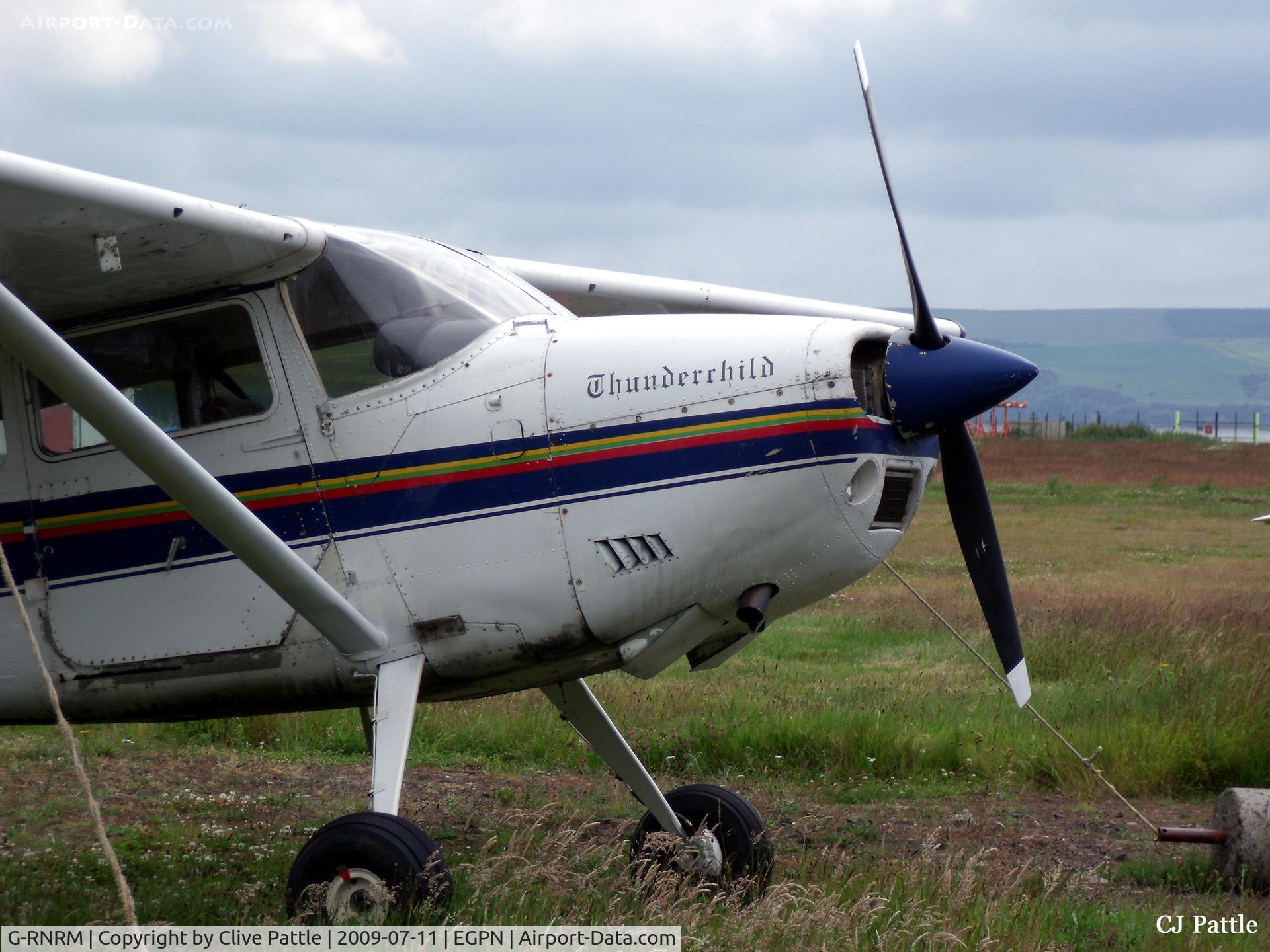 G-RNRM, 1974 Cessna A185F Skywagon 185 C/N 185-02541, Close-up of nose of G-RNRM