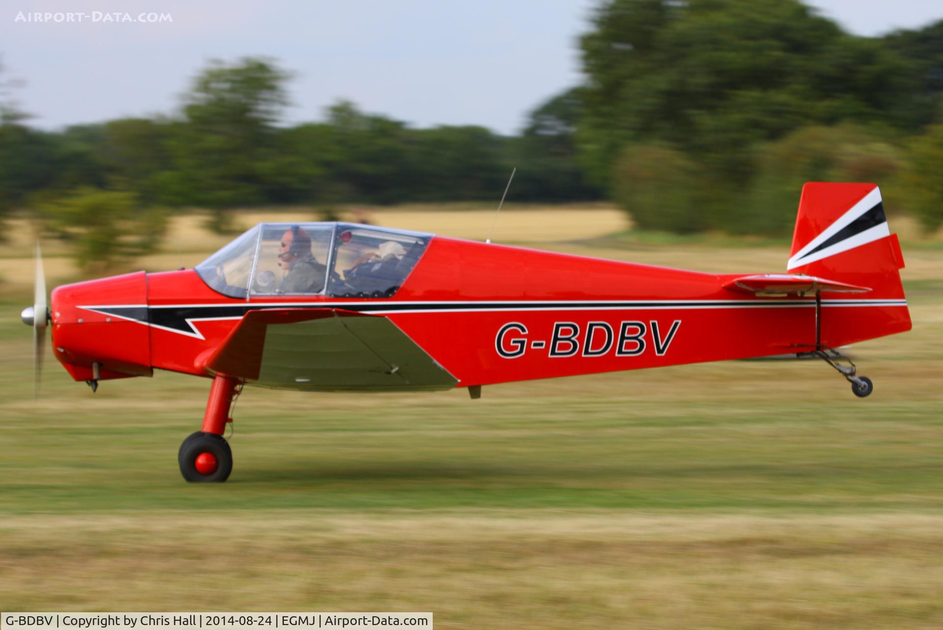 G-BDBV, 1956 Jodel D-11A Club C/N V3, at the Little Gransden Airshow 2014