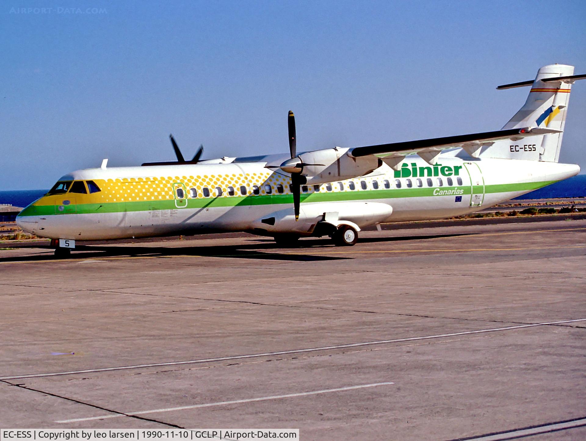 EC-ESS, 1989 ATR 72-202 C/N 154, Las Palmas 10.11.90