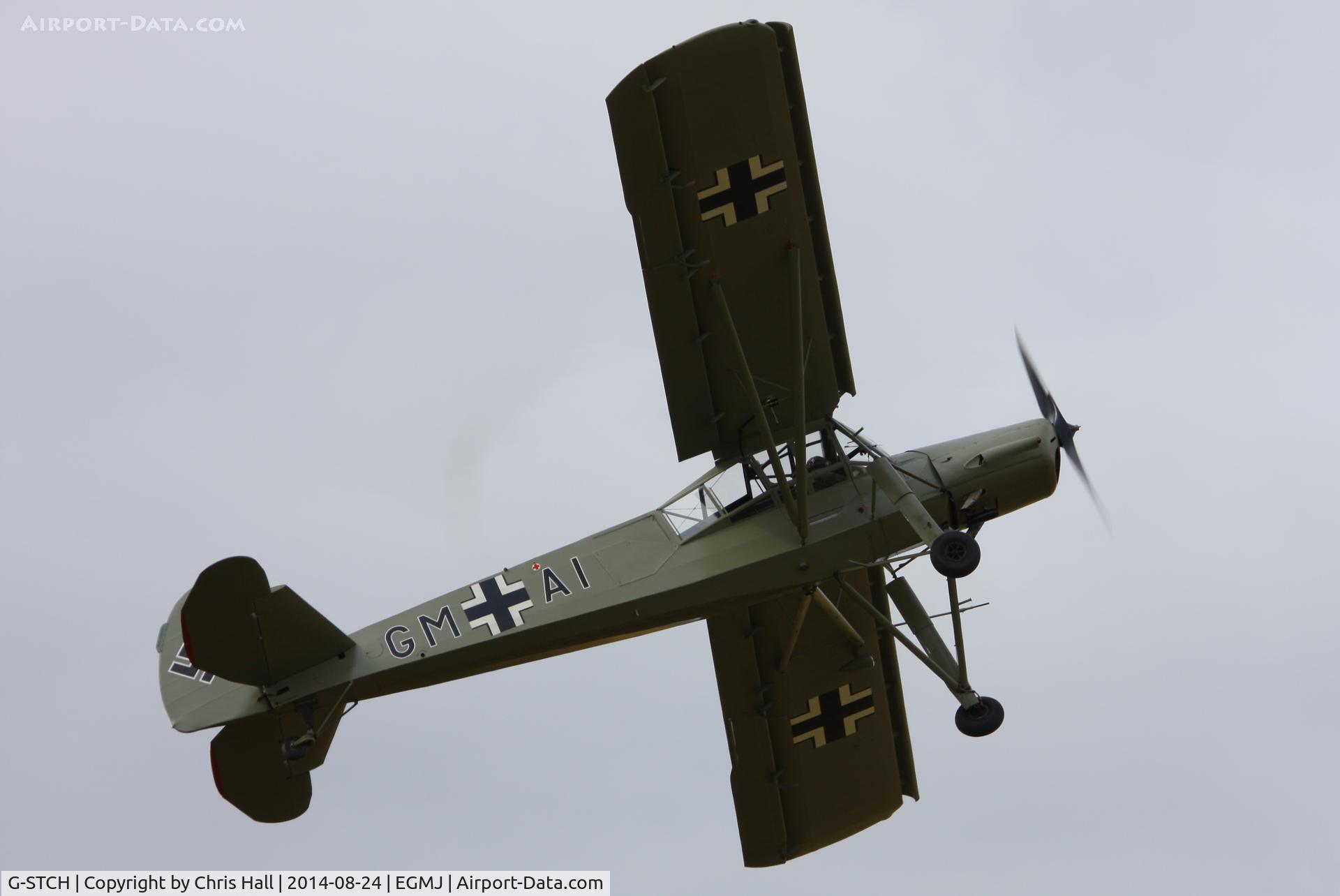G-STCH, 1942 Fieseler Fi-156A-1 Storch C/N 2088, at the Little Gransden Airshow 2014