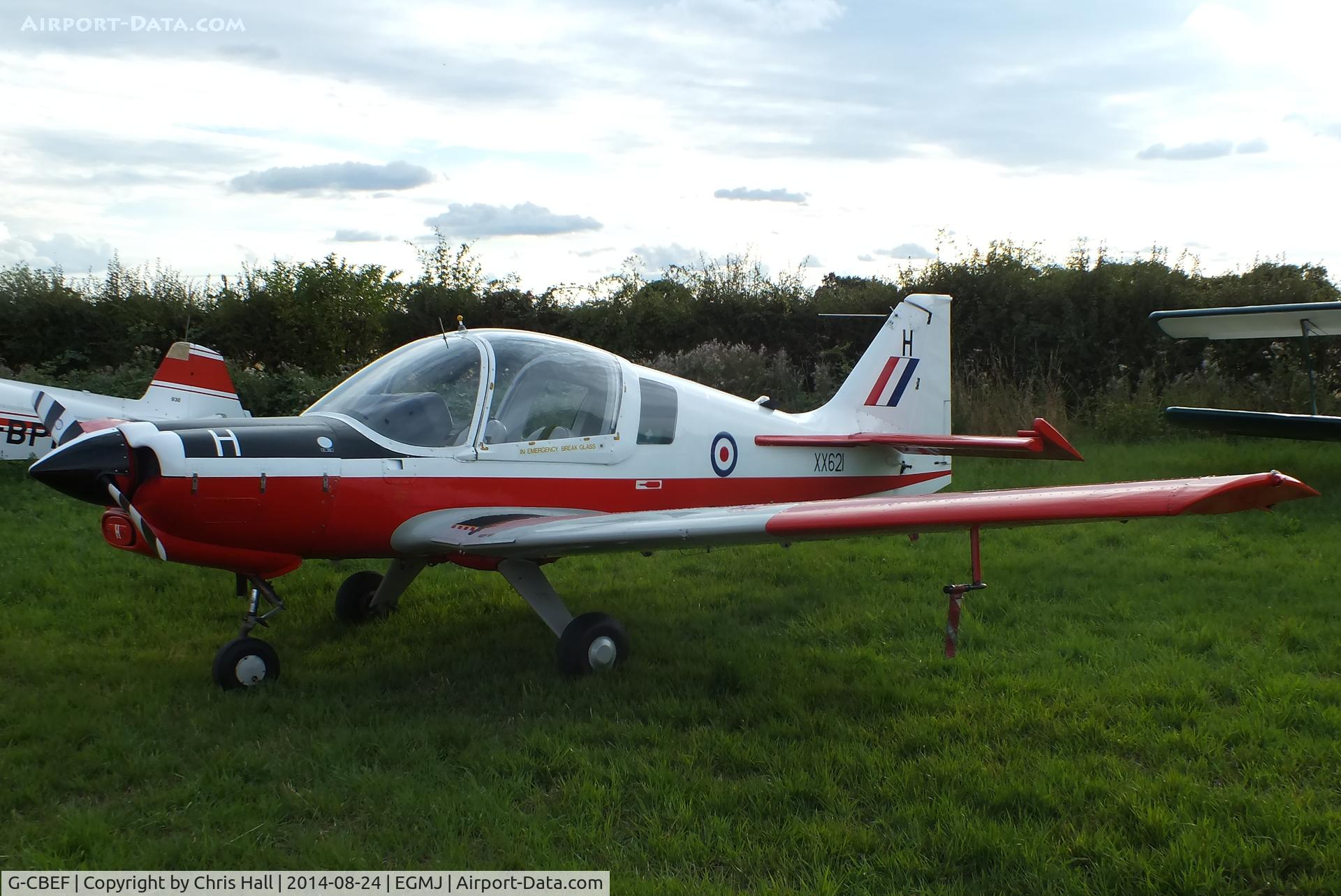 G-CBEF, 1974 Scottish Aviation Bulldog T.1 C/N BH120/286, at the Little Gransden Airshow 2014