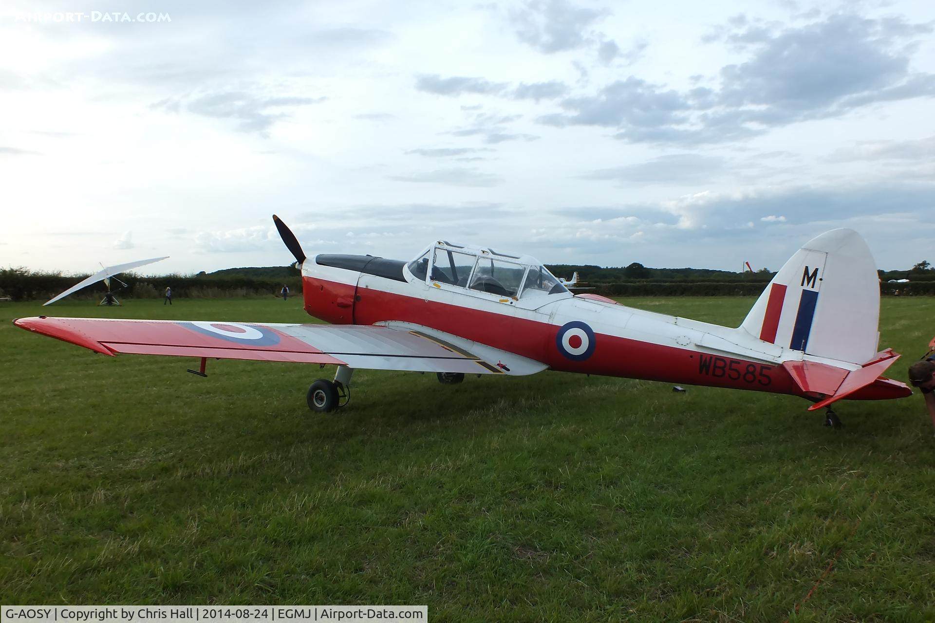 G-AOSY, 1950 De Havilland DHC-1 Chipmunk T.10 C/N C1/0037, at the Little Gransden Airshow 2014