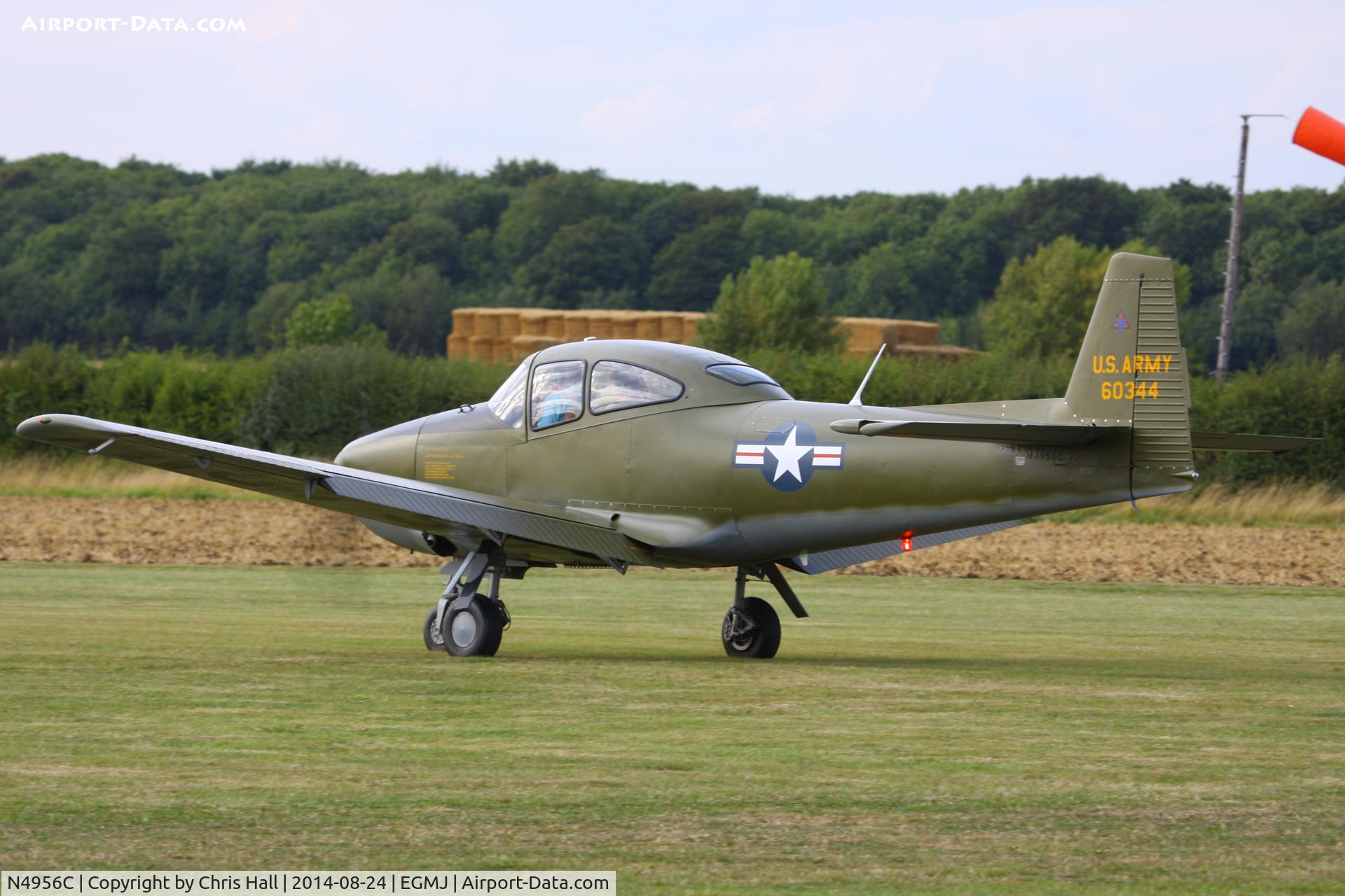 N4956C, North American Navion (NA-145) C/N NAV-4-344, at the Little Gransden Airshow 2014