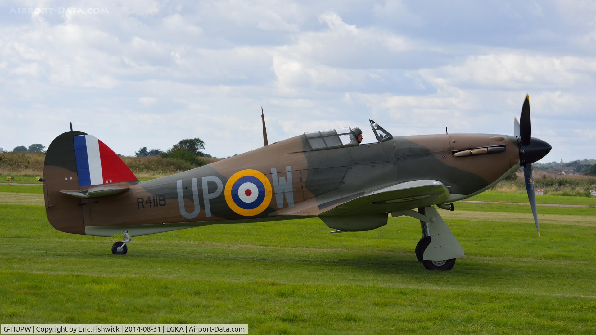 G-HUPW, 1940 Hawker Hurricane I C/N G592301, 2. G-HUPW at the superb 25th Anniversary RAFA Shoreham Airshow.