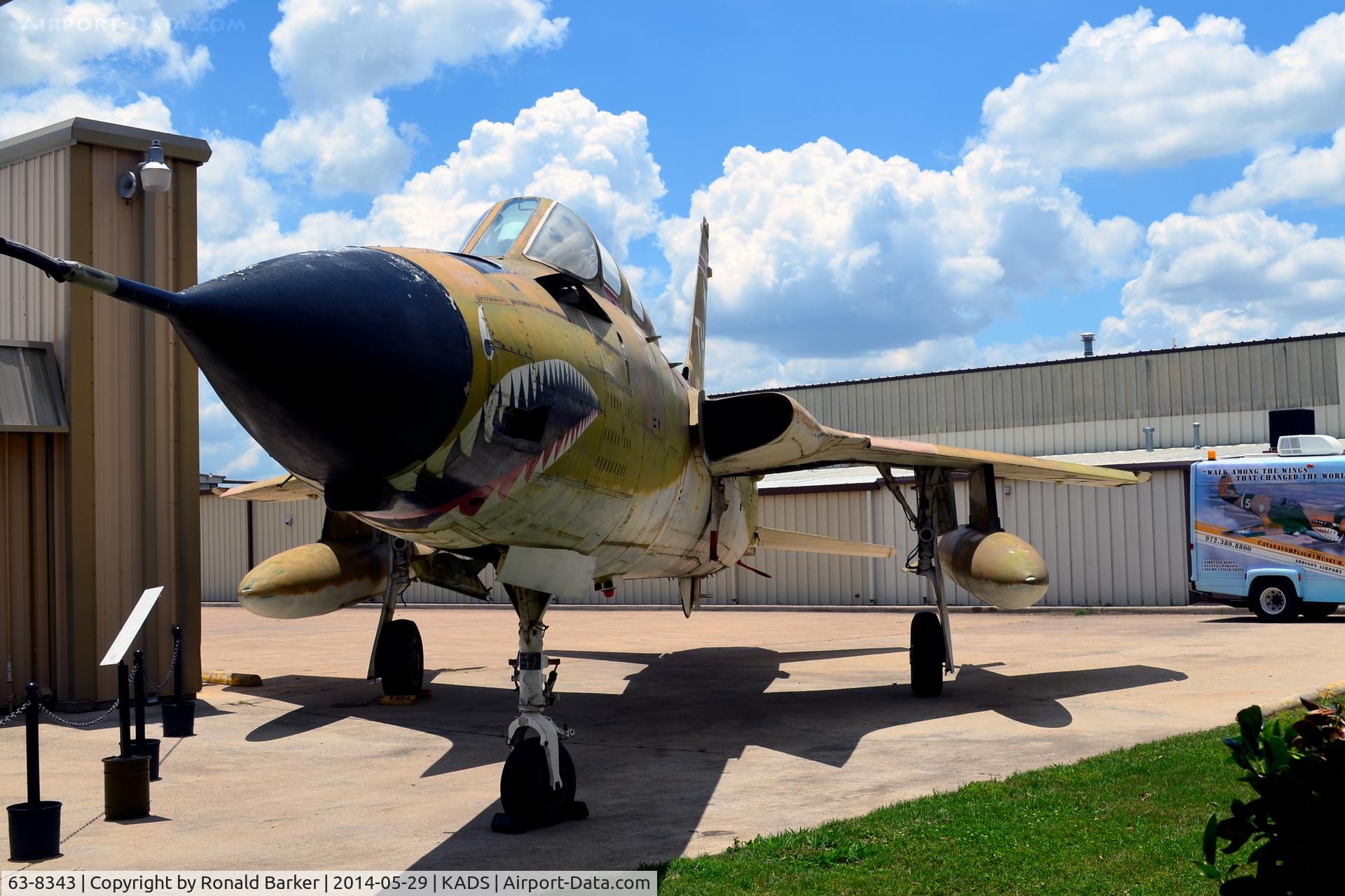63-8343, 1962 Republic F-105F-1-RE Thunderchief C/N F120, Cavanaugh Flight Museum Addison, TX