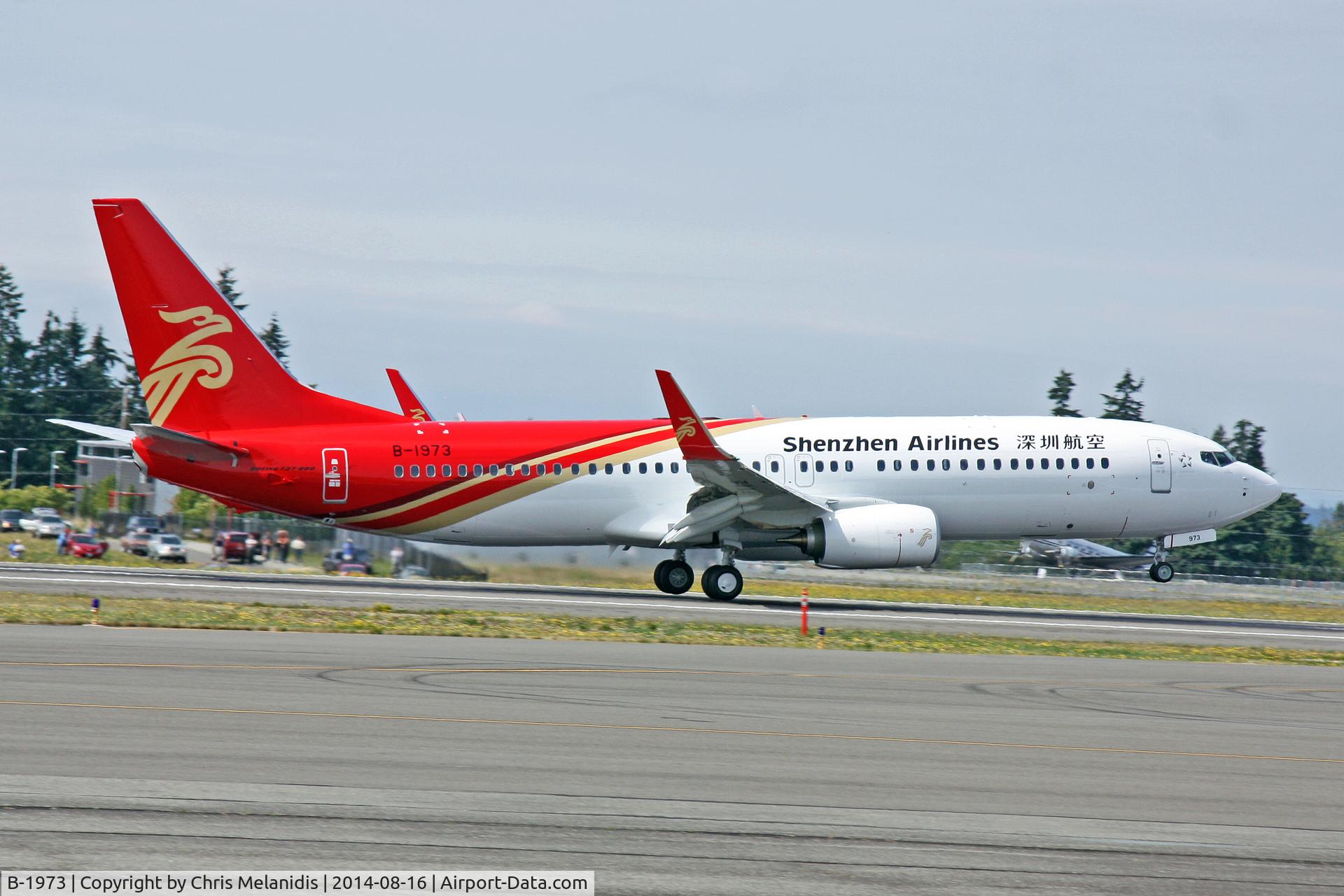 B-1973, 2014 Boeing 737-87L C/N 37624, Paine Field, Everett washington
