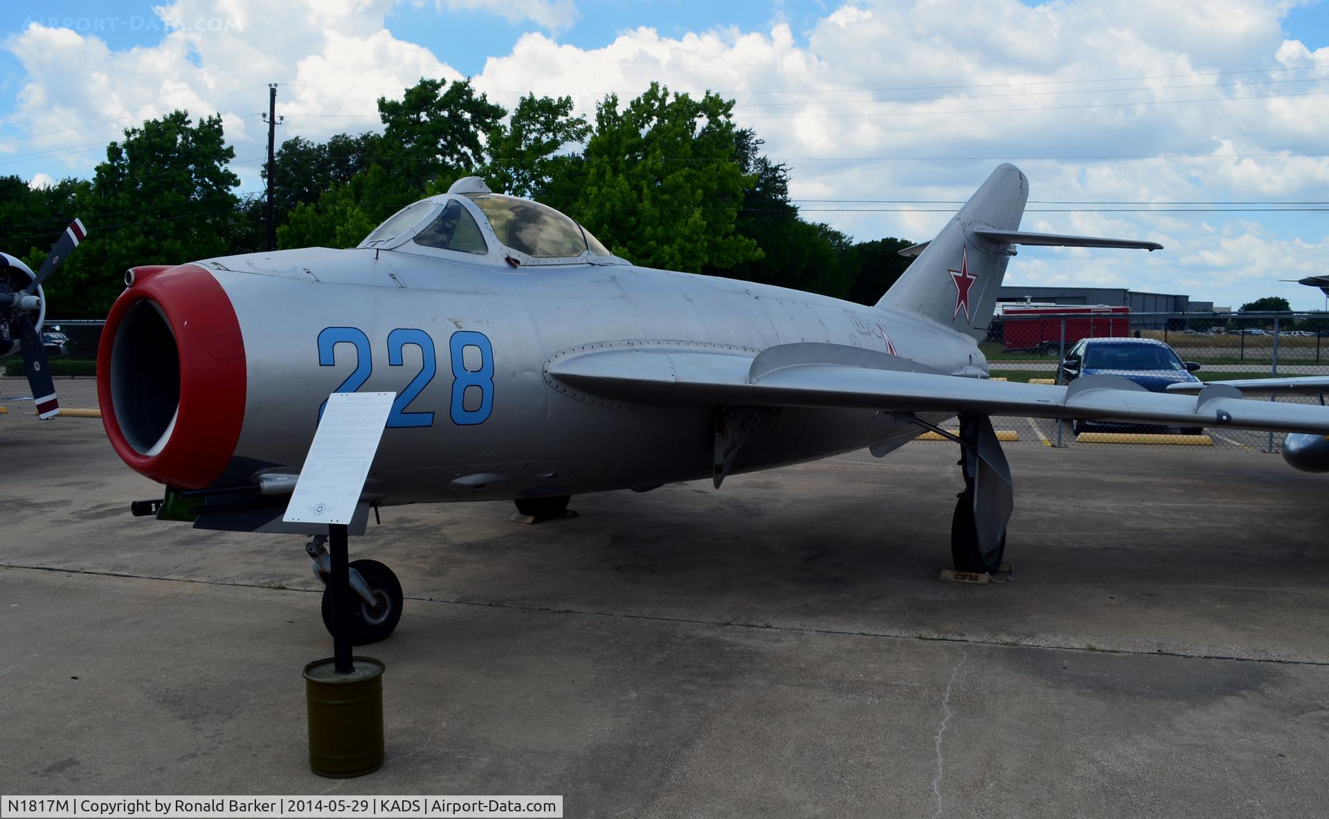 N1817M, PZL-Mielec Lim-5 (MiG-17F) C/N 1C1228, Cavanaugh Flight Museum Addison, TX