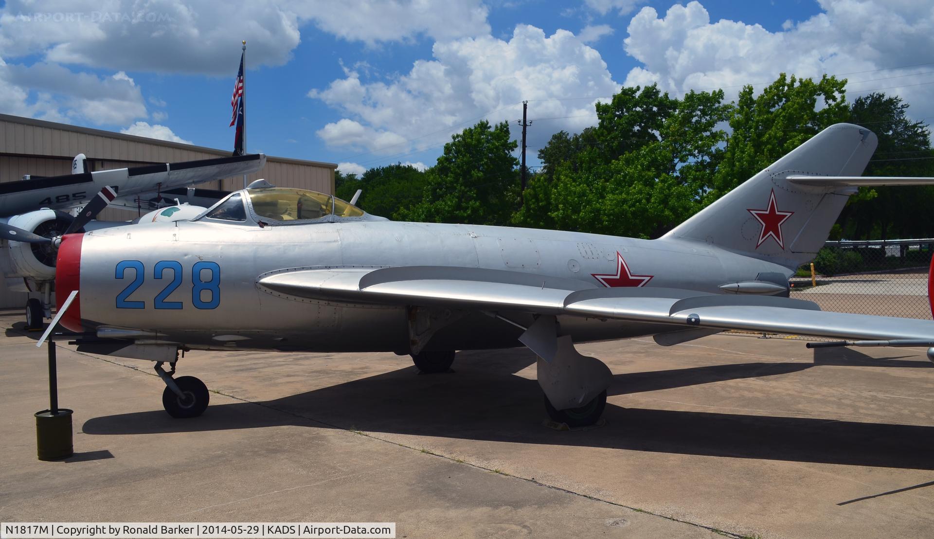 N1817M, PZL-Mielec Lim-5 (MiG-17F) C/N 1C1228, Cavanaugh Flight Museum Addison, TX