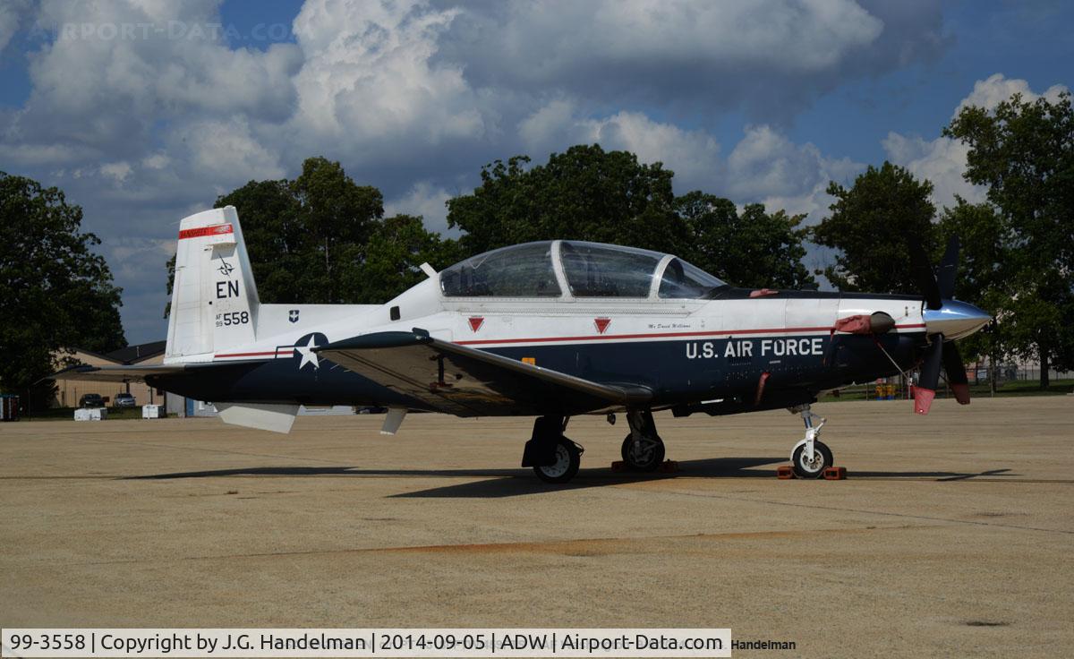 99-3558, 1999 Raytheon T-6A Texan II C/N PT-62, At Andrews AFB
