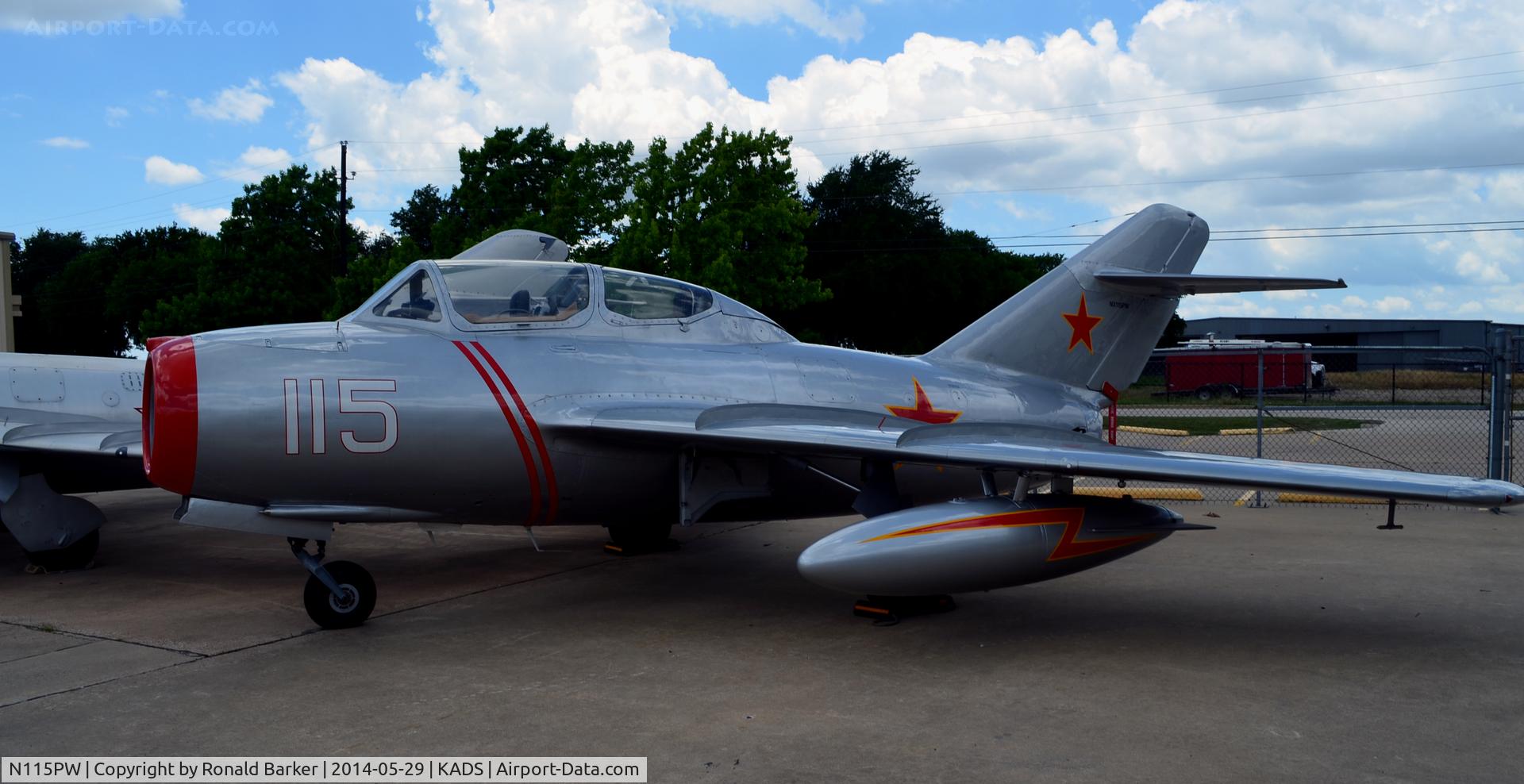 N115PW, 1955 Mikoyan-Gurevich SB LIM-2 C/N 512036, Cavanaugh Flight Museum Addison, TX