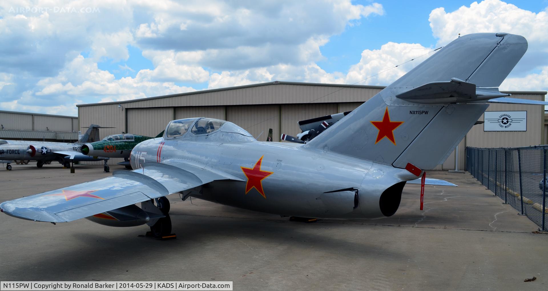 N115PW, 1955 Mikoyan-Gurevich SB LIM-2 C/N 512036, Cavanaugh Flight Museum Addison, TX