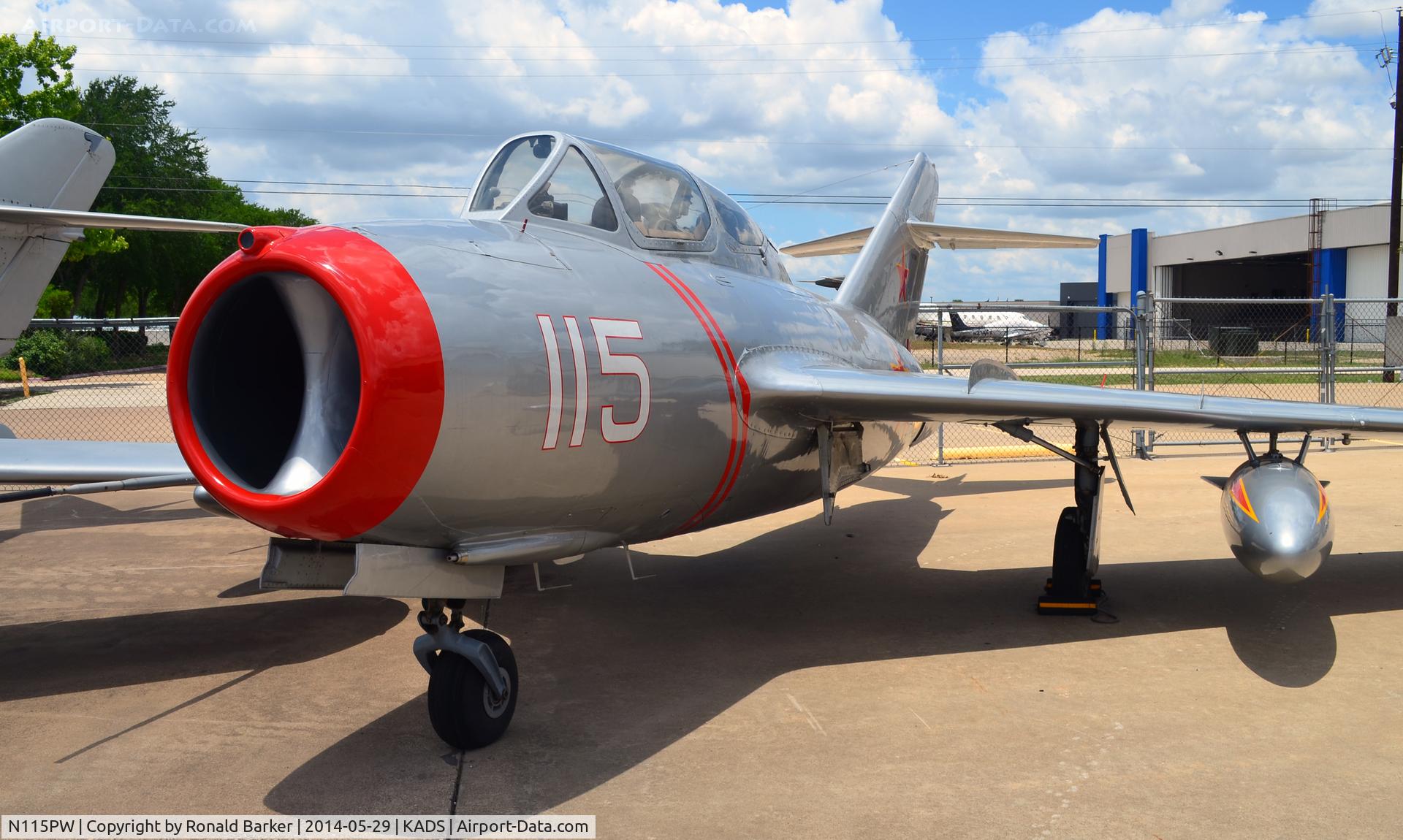 N115PW, 1955 Mikoyan-Gurevich SB LIM-2 C/N 512036, Cavanaugh Flight Museum Addison, TX