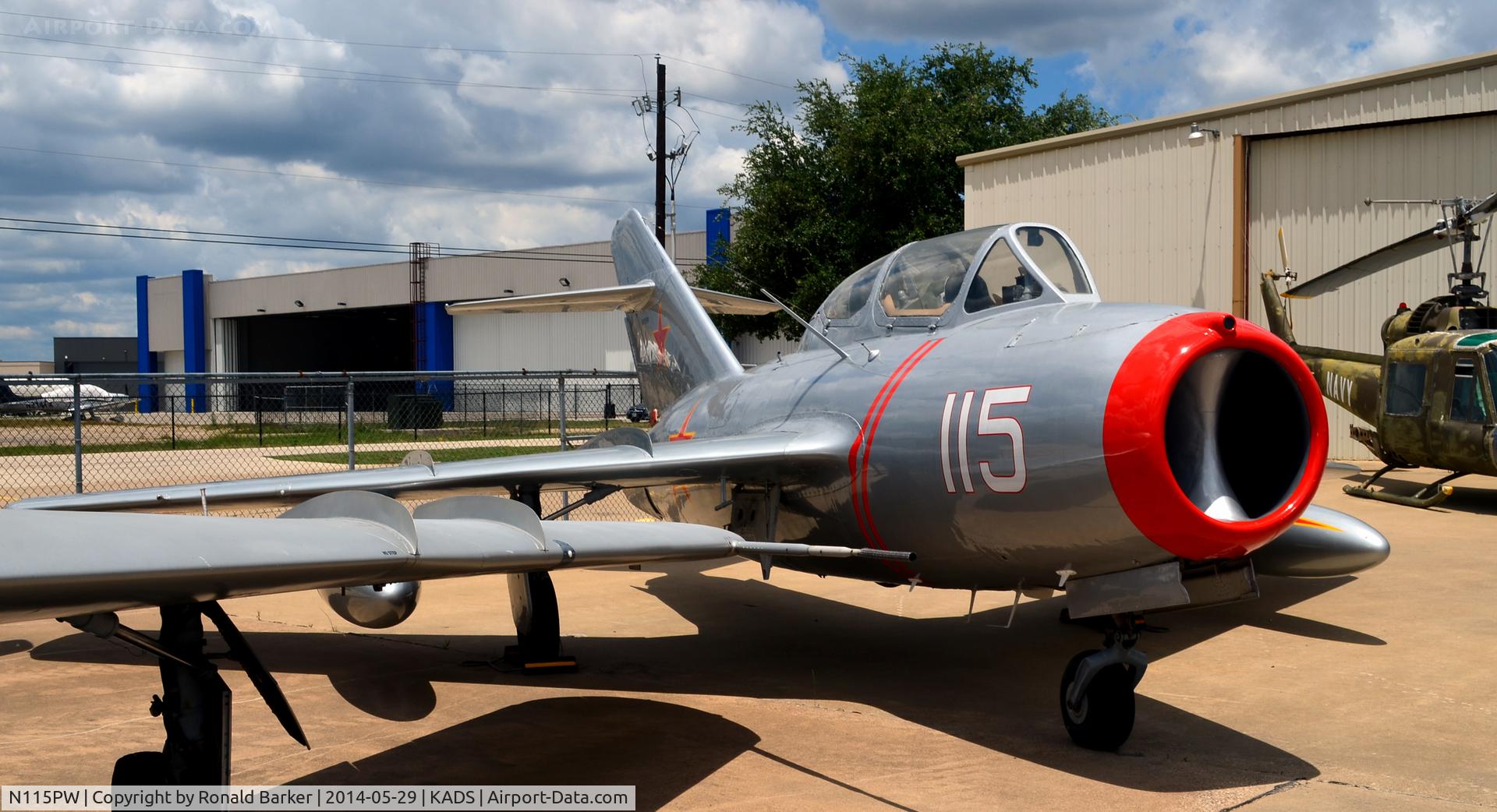 N115PW, 1955 Mikoyan-Gurevich SB LIM-2 C/N 512036, Cavanaugh Flight Museum Addison, TX