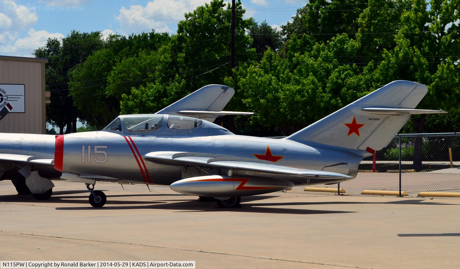 N115PW, 1955 Mikoyan-Gurevich SB LIM-2 C/N 512036, Cavanaugh Flight Museum, Addison, TX