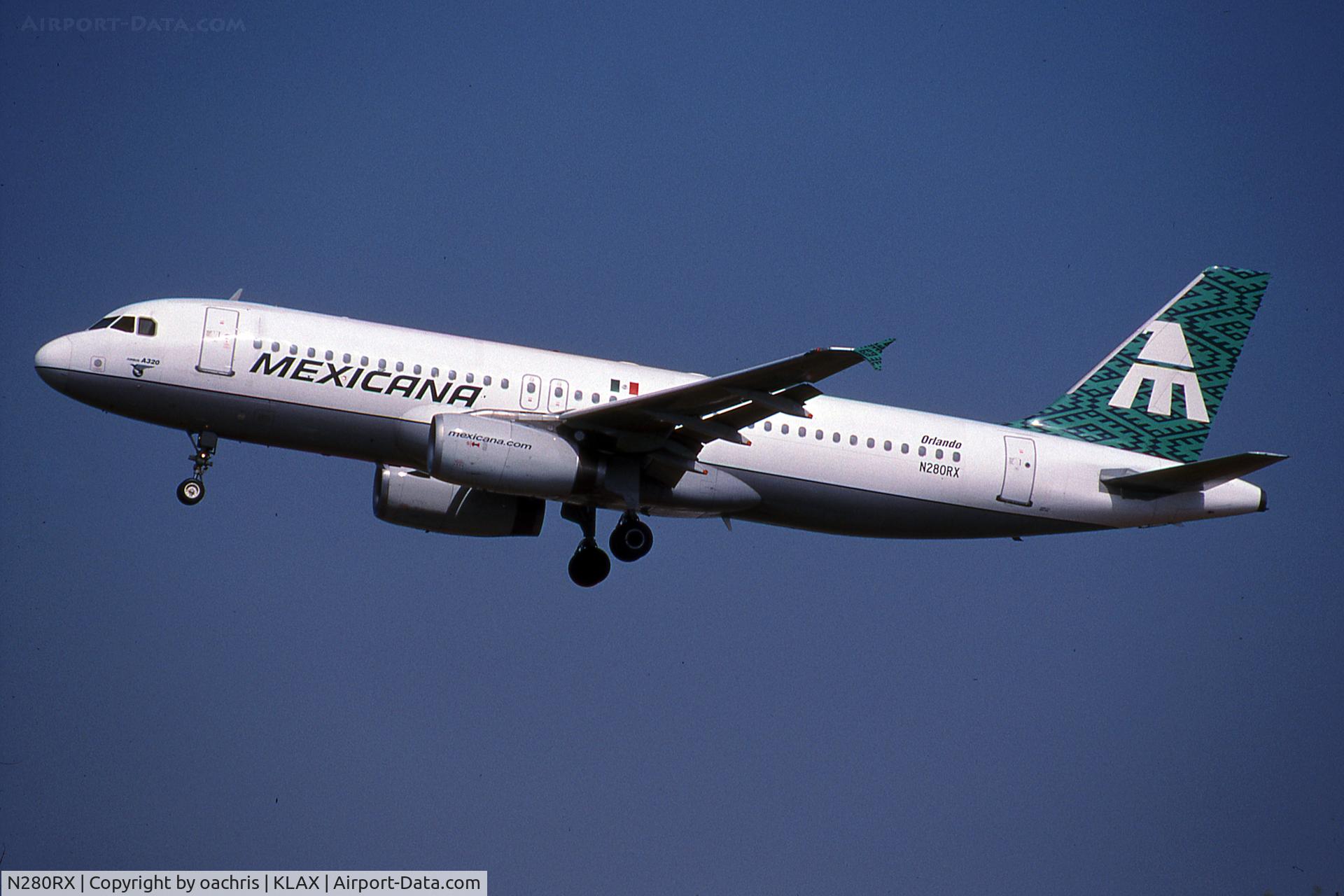 N280RX, 1991 Airbus A320-231 C/N 280, Scan from K64 Slide