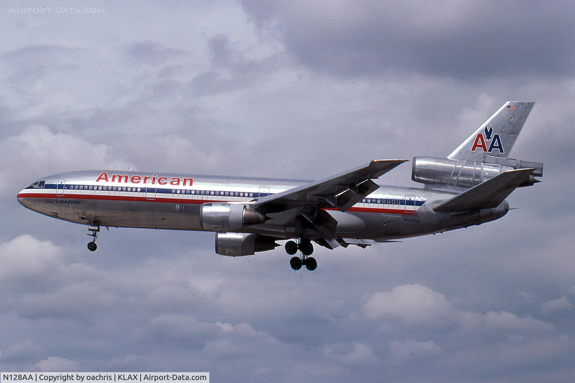 N128AA, 1978 McDonnell Douglas MD-10-10F C/N 46984, Scan from K64 Slide
