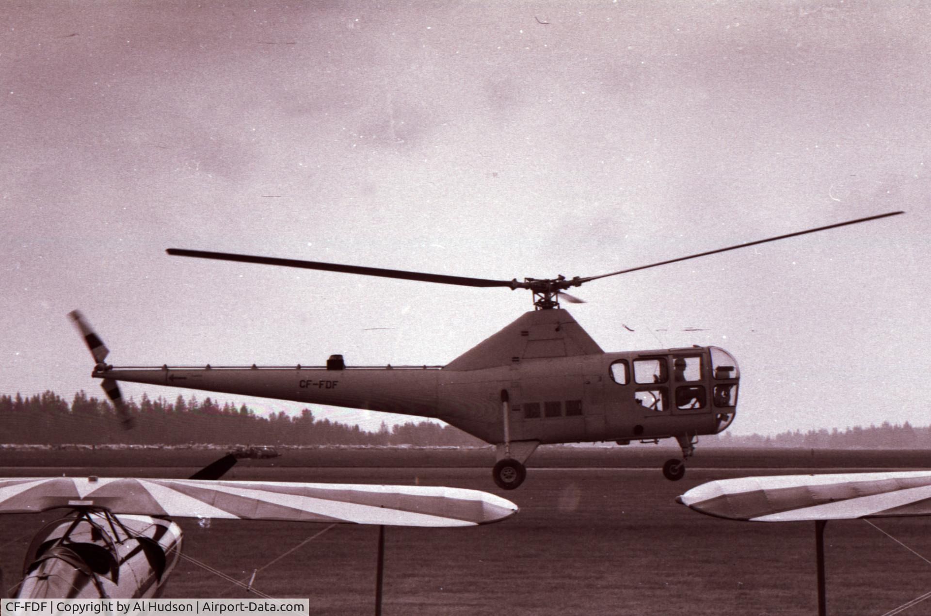 CF-FDF, 1949 Sikorsky S-51 C/N 51204, Abbottsford Airshow, British Coumbia, 1971