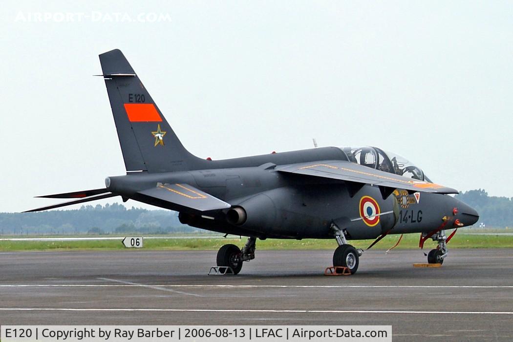 E120, Dassault-Dornier Alpha Jet E C/N E120, E120   Dassault-Dornier Alpha Jet E [E120] (French Air Force} Calais~F 13/08/2006