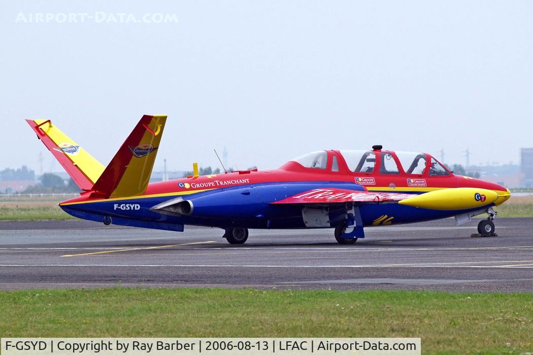 F-GSYD, Fouga CM-170 Magister C/N 455, Fouga CM-170R Super Magister [455] Calais~F 13/08/2006