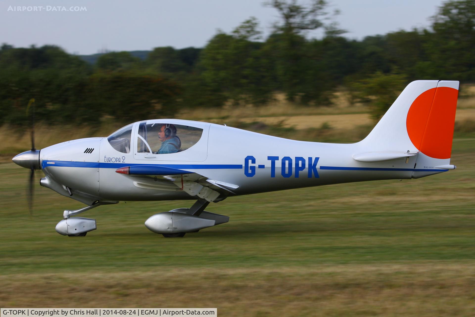 G-TOPK, 2004 Europa XS Tri-Gear C/N PFA 247-14193, at the Little Gransden Airshow 2014