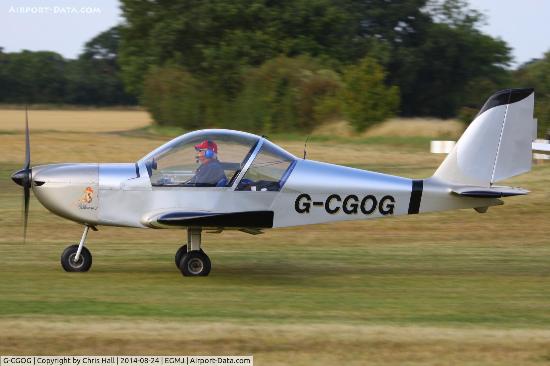 G-CGOG, 2010 Aerotechnik EV-97A Eurostar C/N LAA 315A-14980, at the Little Gransden Airshow 2014