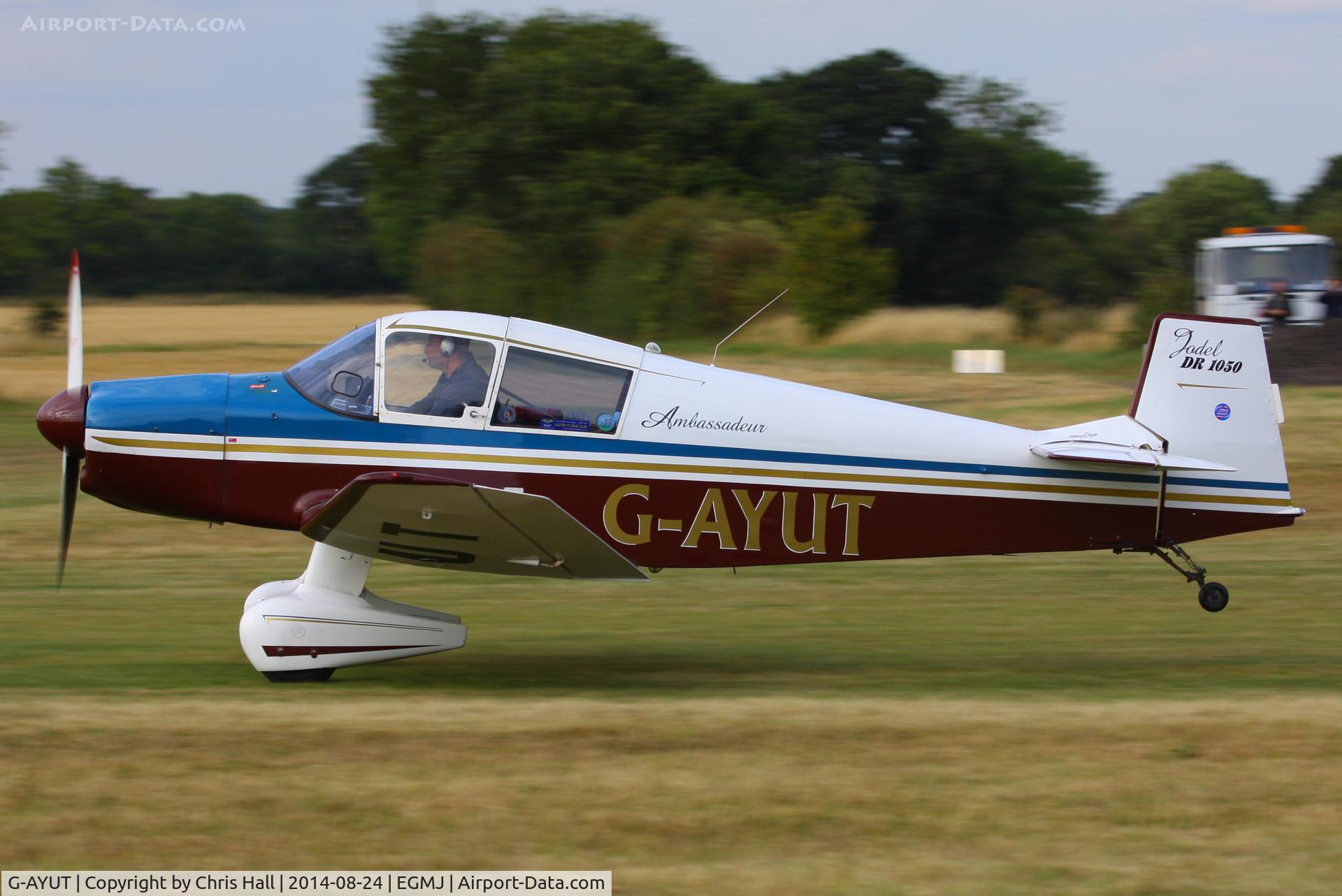 G-AYUT, 1964 SAN Jodel DR-1050 Ambassadeur C/N 479, at the Little Gransden Airshow 2014
