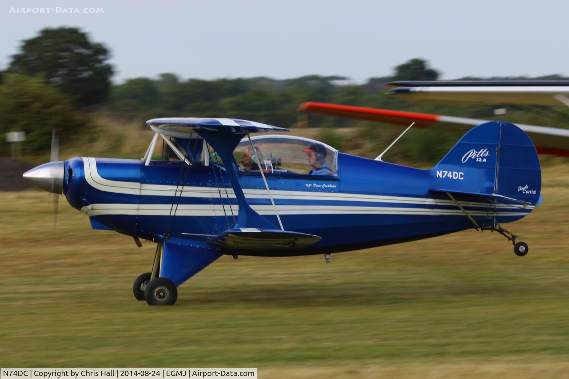 N74DC, 1980 Aerotek Pitts S-2A Special C/N 2228, at the Little Gransden Airshow 2014