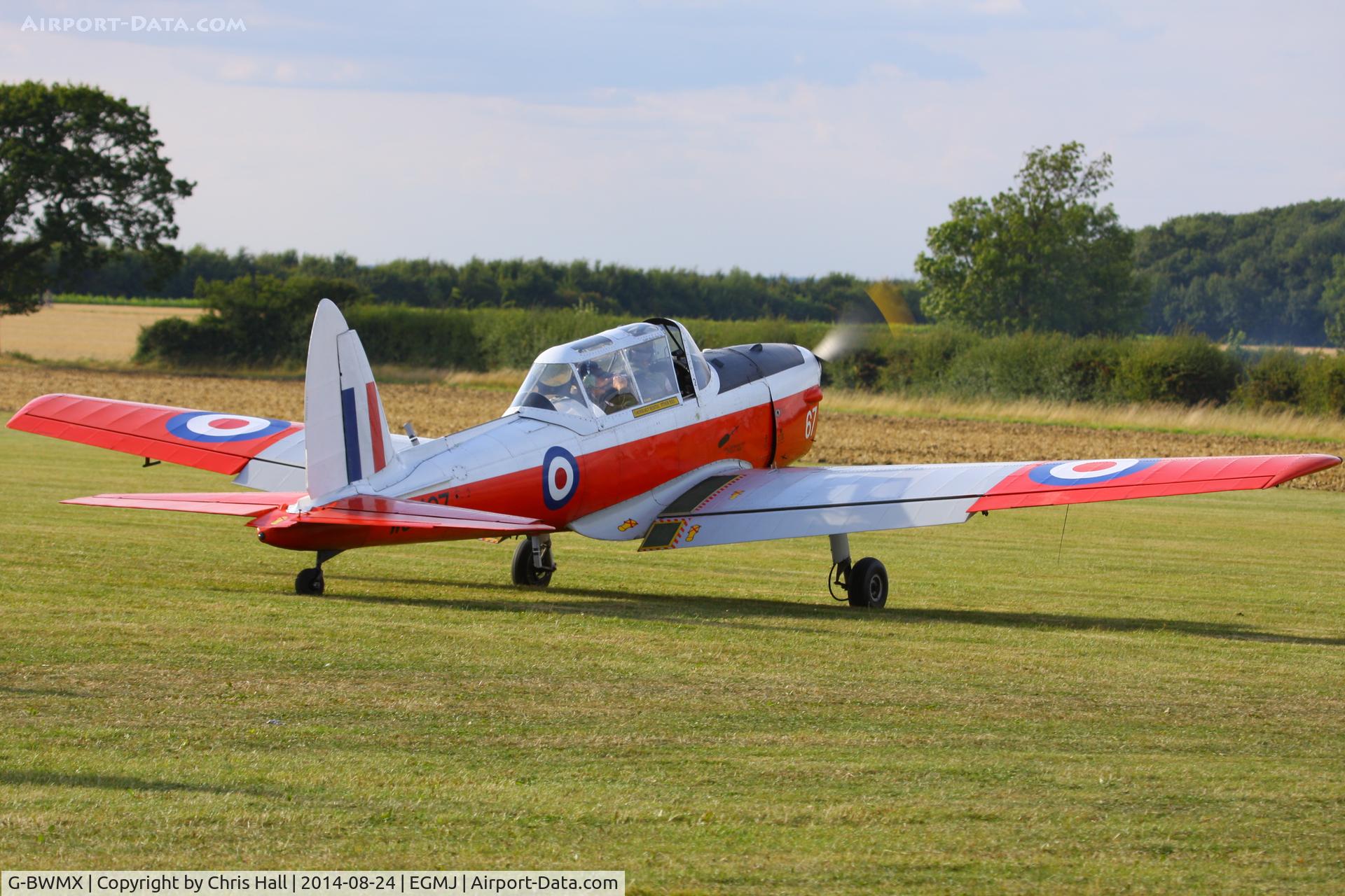 G-BWMX, 1951 De Havilland DHC-1 Chipmunk T.10 C/N C1/0481, at the Little Gransden Airshow 2014