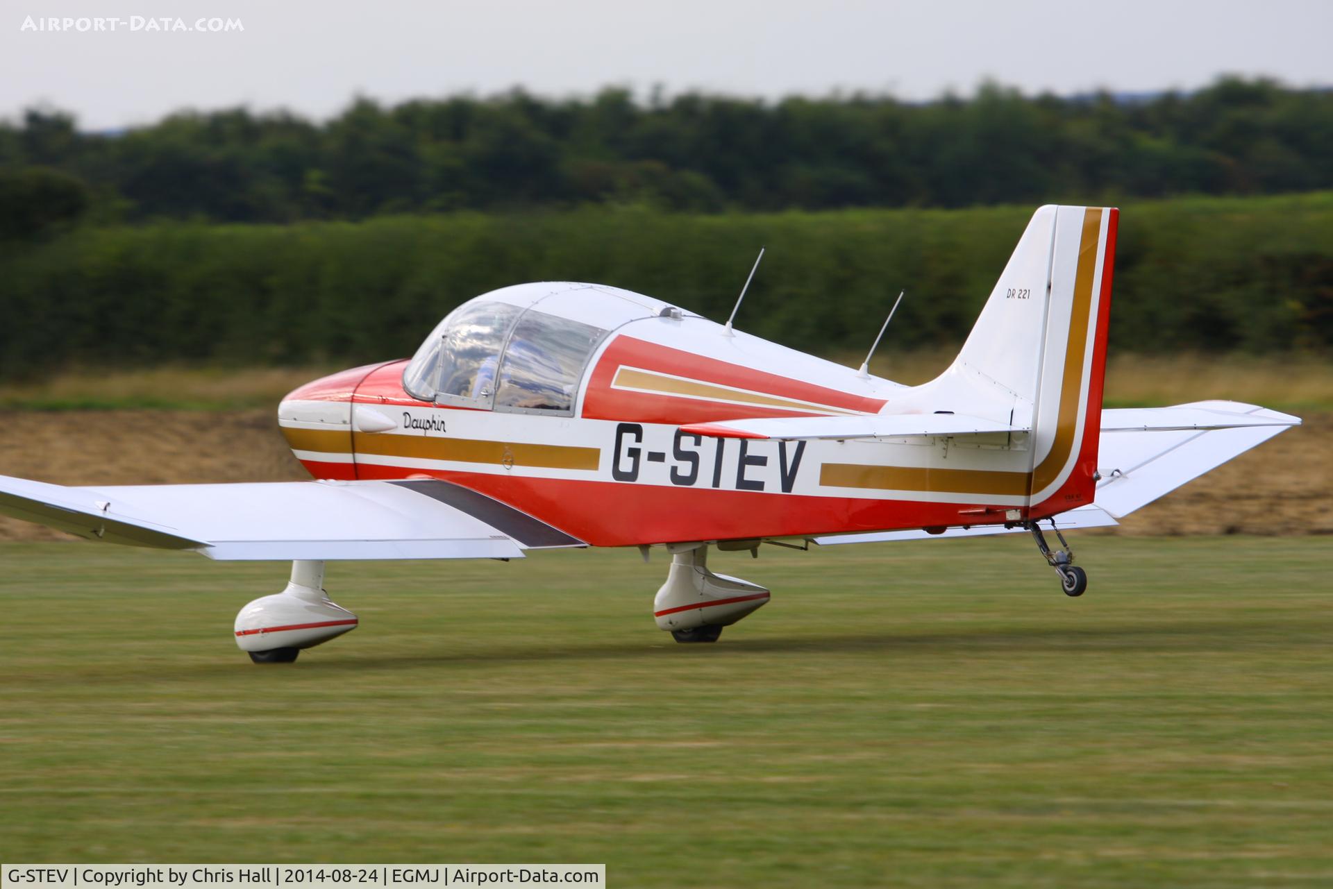 G-STEV, 1967 CEA Jodel DR-221 Dauphin C/N 61, at the Little Gransden Airshow 2014