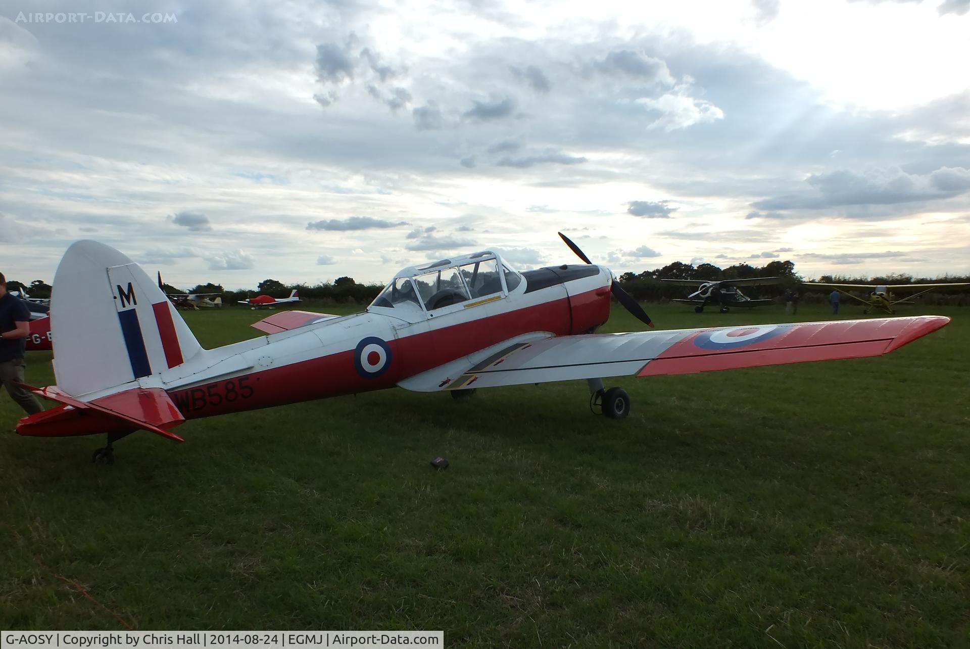 G-AOSY, 1950 De Havilland DHC-1 Chipmunk T.10 C/N C1/0037, at the Little Gransden Airshow 2014