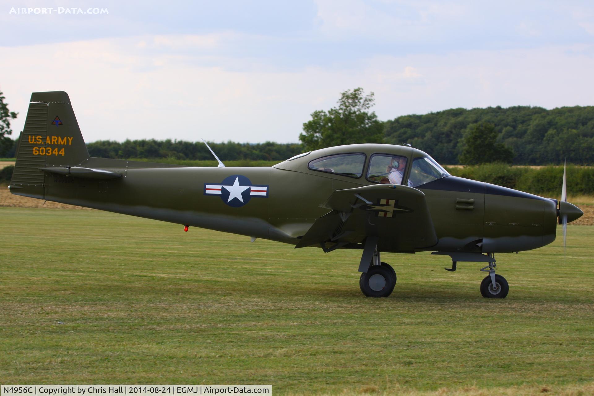 N4956C, North American Navion (NA-145) C/N NAV-4-344, at the Little Gransden Airshow 2014
