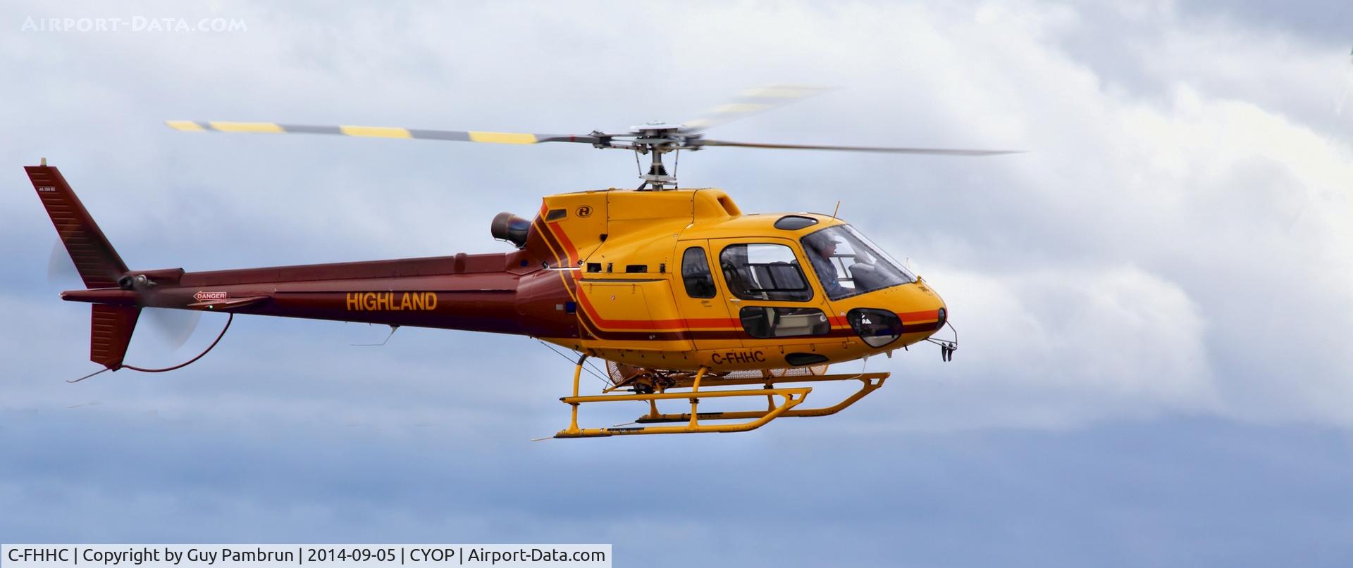 C-FHHC, 1991 Aerospatiale AS-350B-2 Ecureuil C/N 2569, Landing