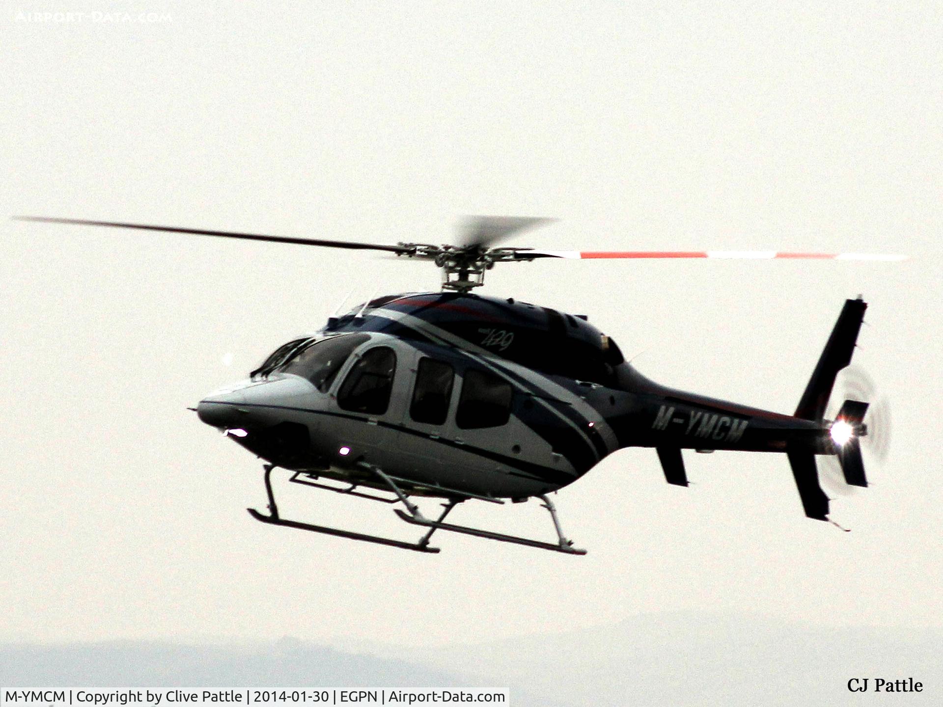M-YMCM, 2012 Bell 429 GlobalRanger C/N 57107, Approach to land