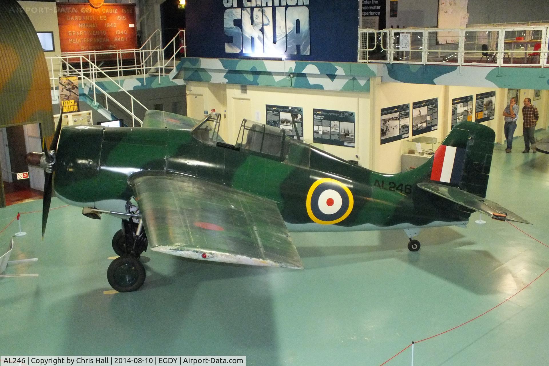 AL246, 1940 Grumman Martlet I C/N 663, at the FAA Museum, Yeovilton