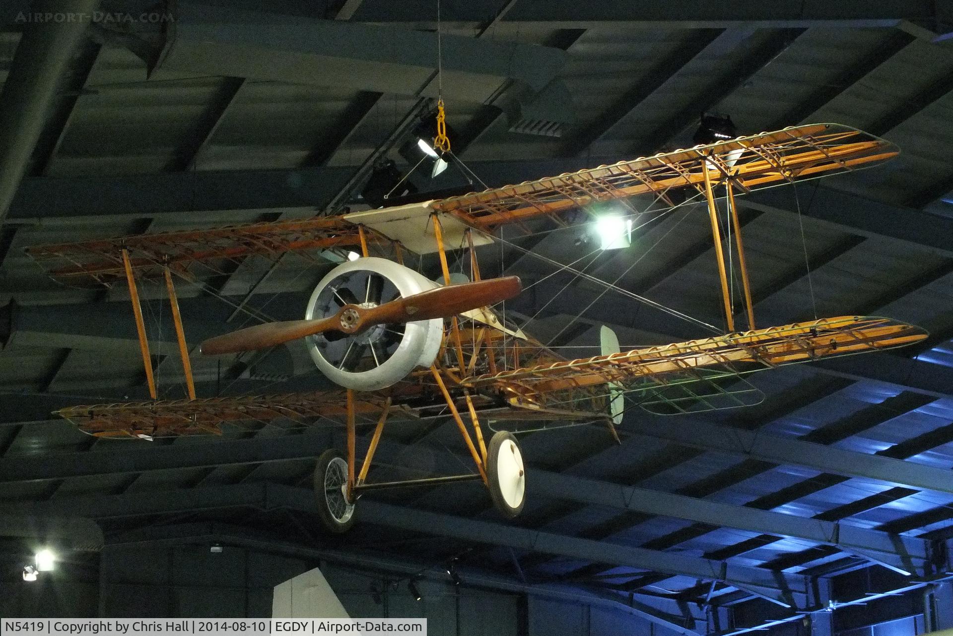 N5419, Bristol Scout Replica C/N 01, at the FAA Museum, Yeovilton