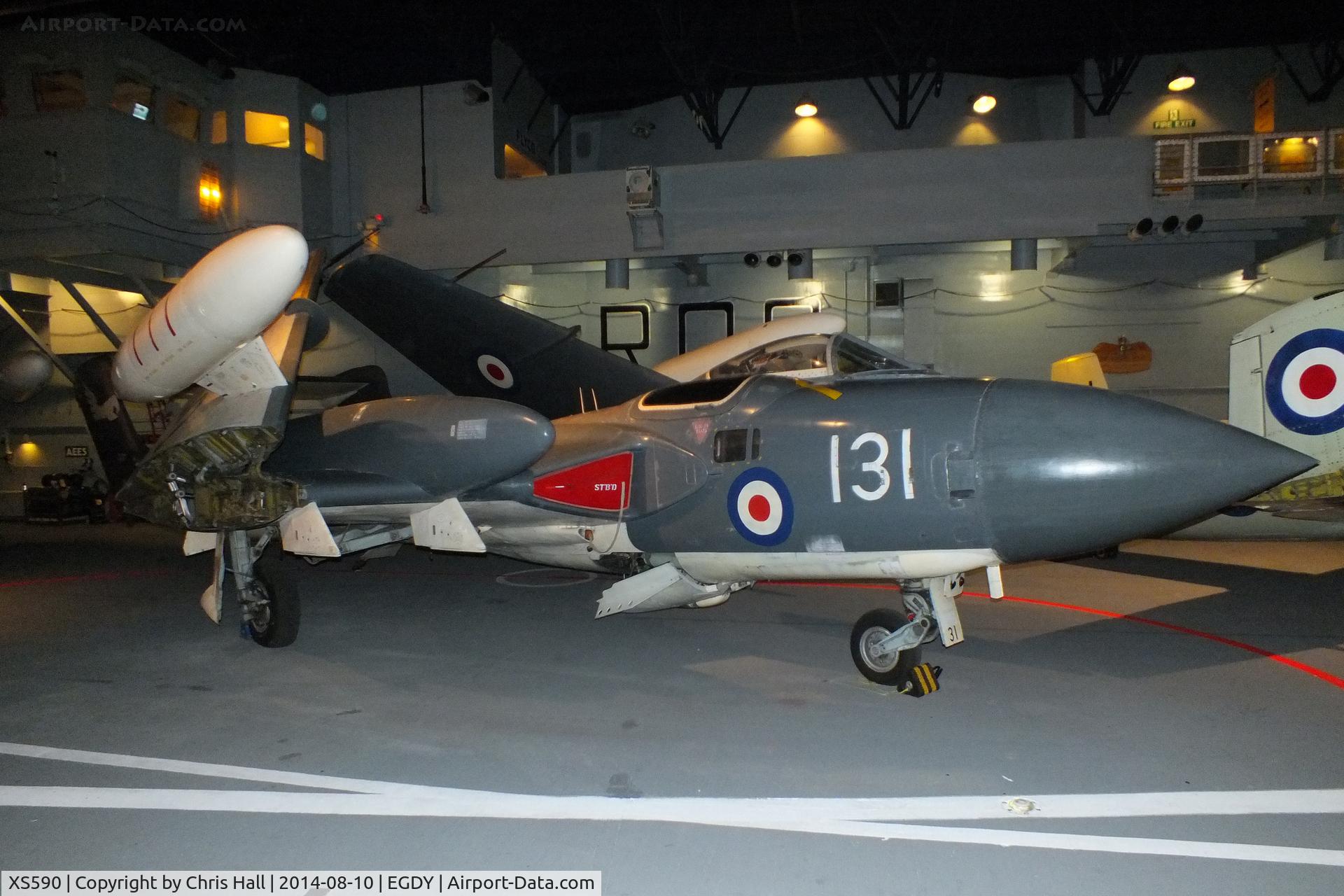 XS590, De Havilland DH-110 Sea Vixen FAW.2 C/N 10148, at the FAA Museum, Yeovilton