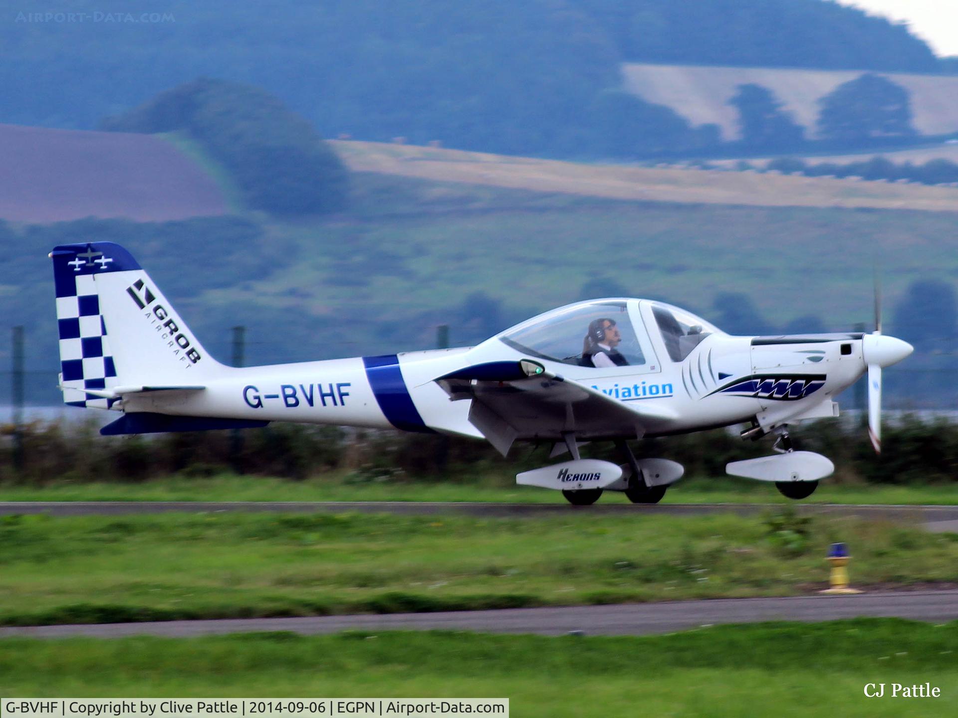 G-BVHF, 1994 Grob G-115D-2 C/N 82011, Displaying new Tayside Aviation Colour Scheme at Dundee Riverside EGPN - became G-ROBA in March 2016