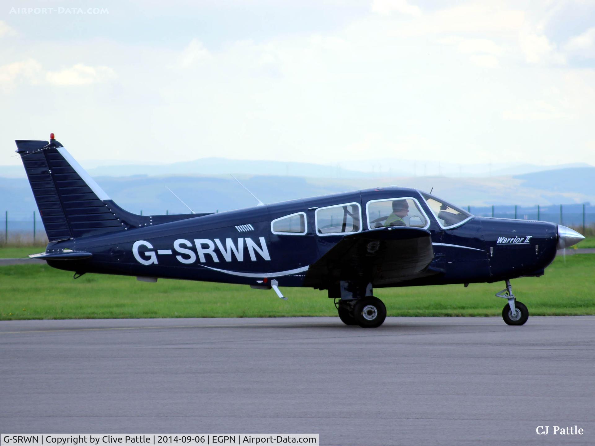 G-SRWN, 1981 Piper PA-28-161 Cherokee Warrior II C/N 28-8116284, A very welcome visitor to Dundee Riverside