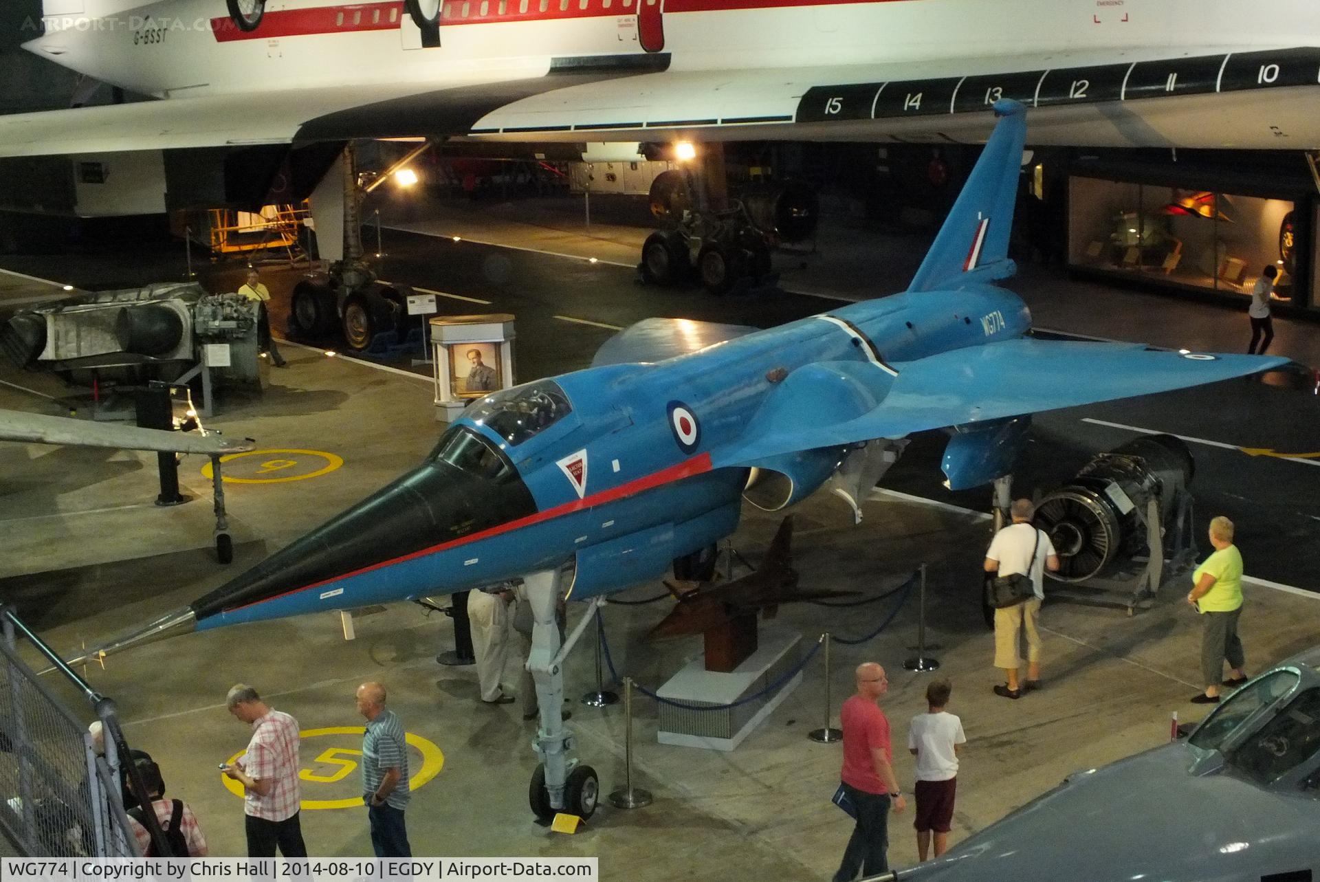 WG774, BAC 221 C/N F.9421, at the FAA Museum, Yeovilton