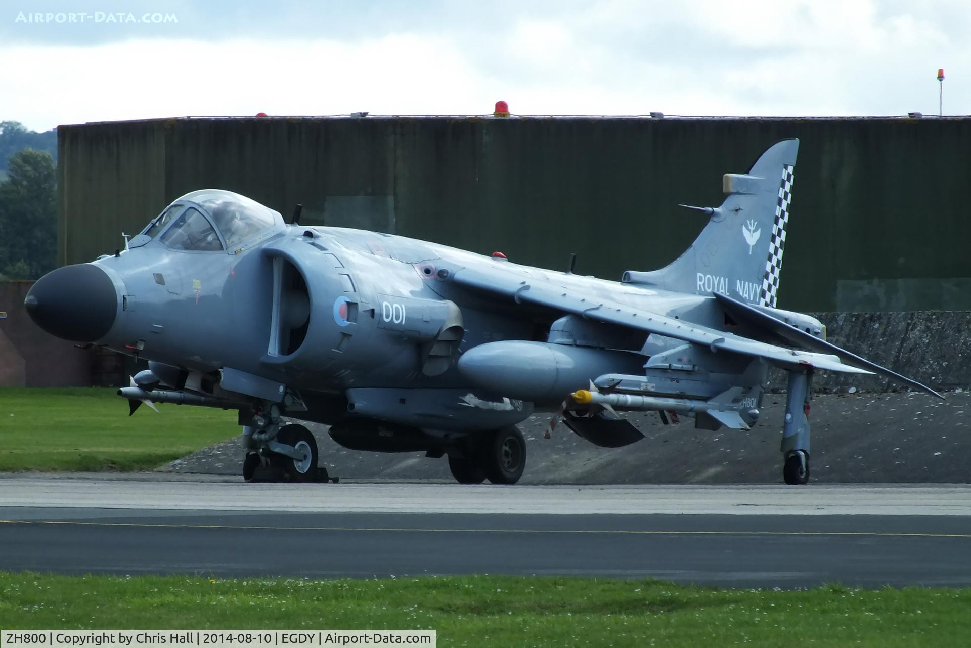 ZH800, 1996 British Aerospace Sea Harrier F/A.2 C/N NB05, displayed outside of the FAA Museum, Yeovilton