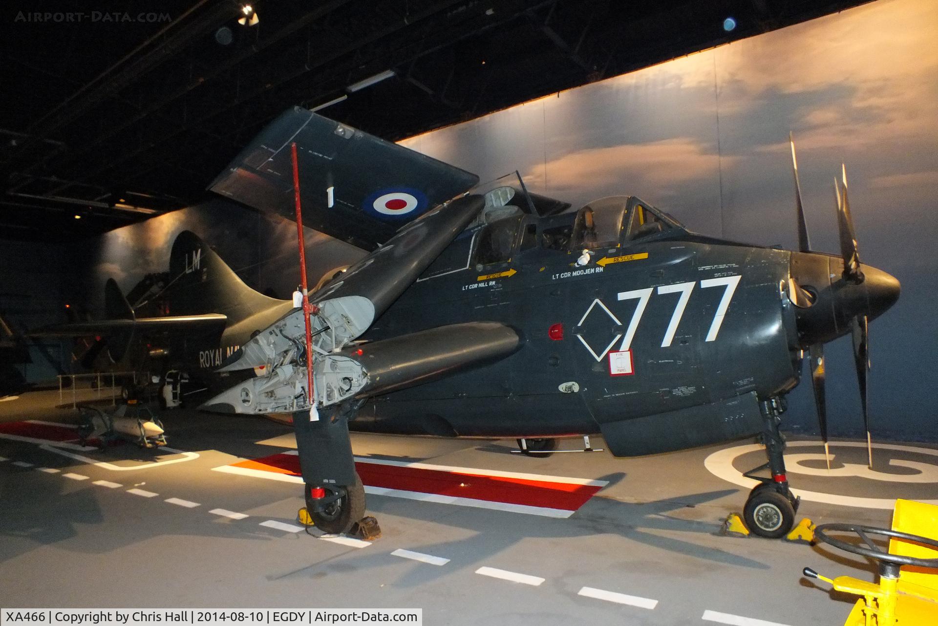 XA466, Fairey Gannet COD.4 C/N F9319, at the FAA Museum, Yeovilton