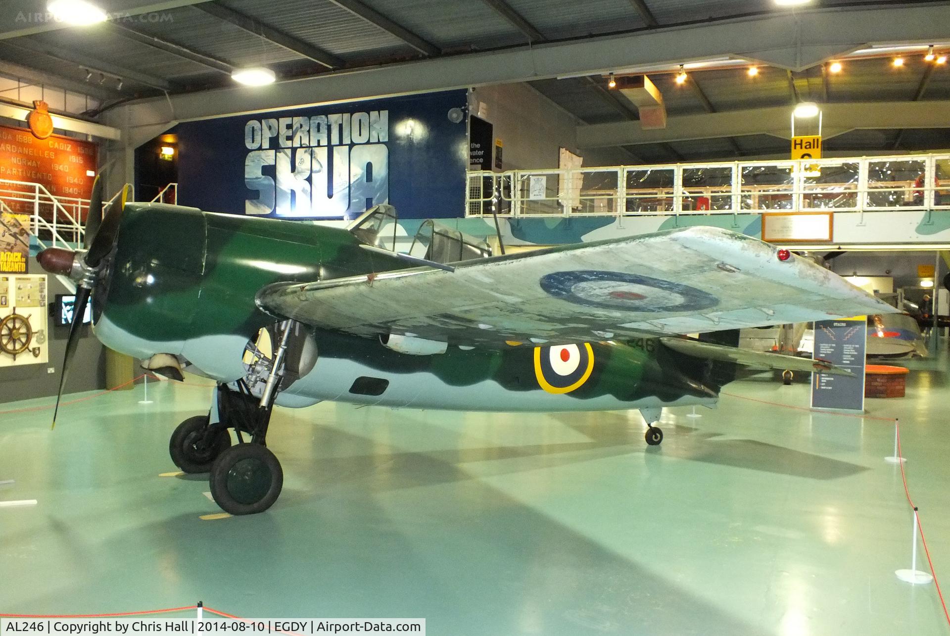 AL246, 1940 Grumman Martlet I C/N 663, at the FAA Museum, Yeovilton