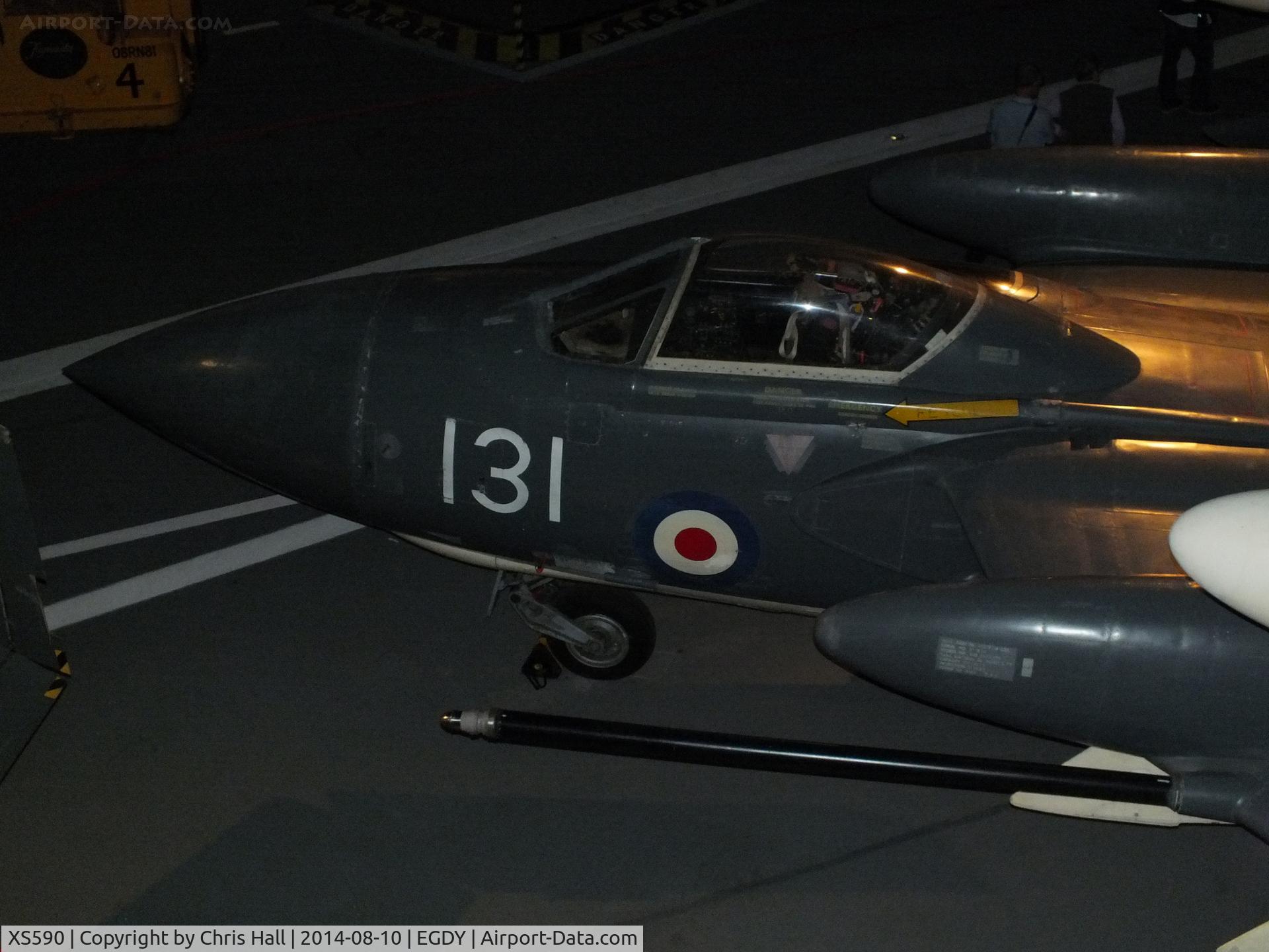 XS590, De Havilland DH-110 Sea Vixen FAW.2 C/N 10148, at the FAA Museum, Yeovilton