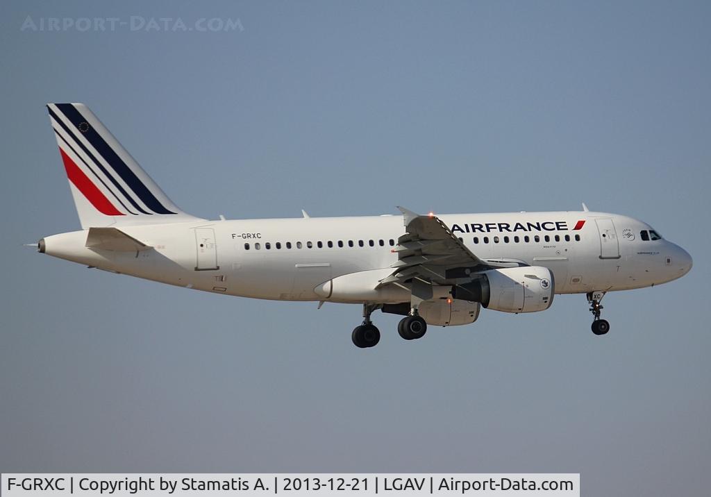 F-GRXC, 2002 Airbus A319-111 C/N 1677, Landing on 03L
