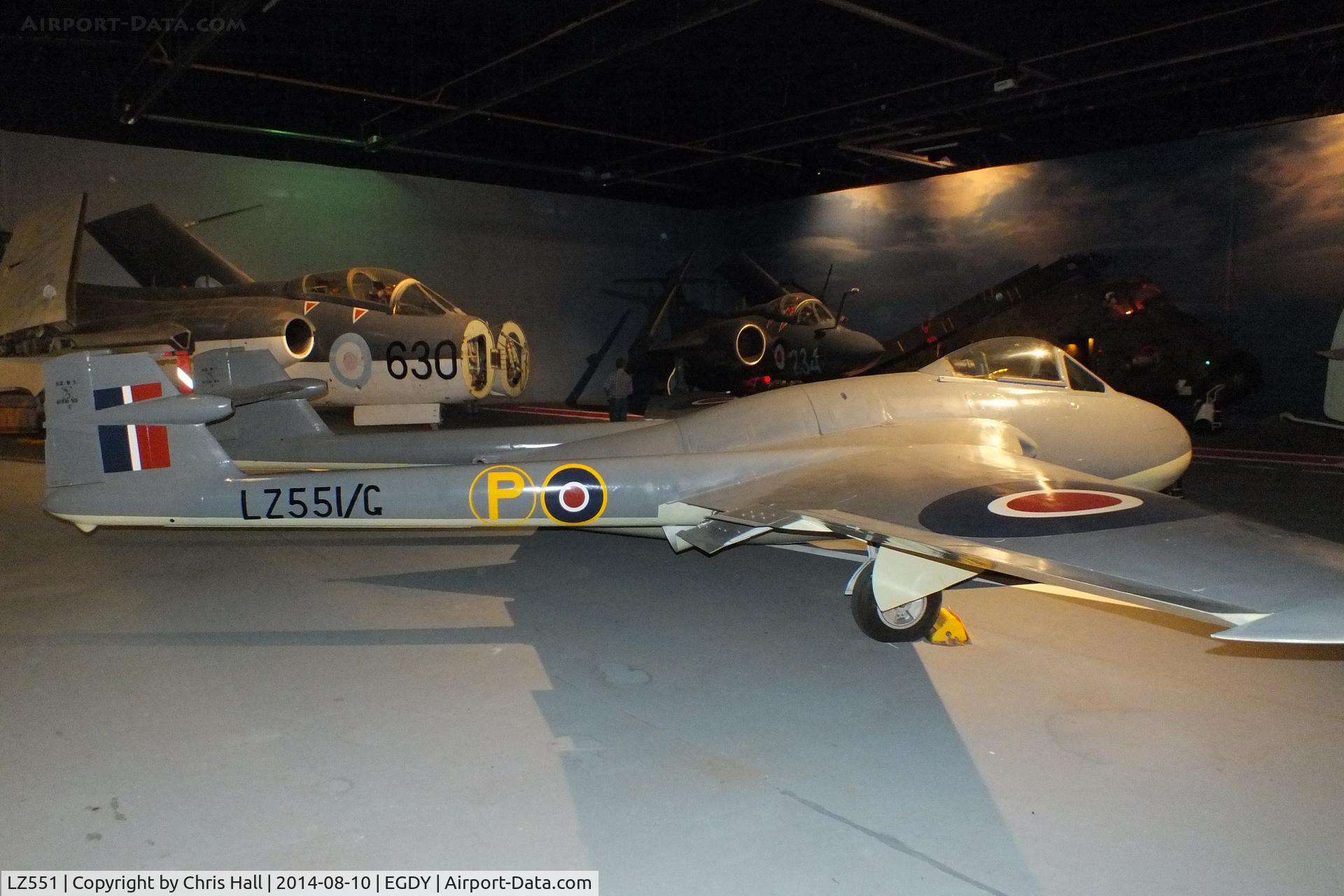 LZ551, De Havilland Sea Vampire 1 C/N Not found LZ551, at the FAA Museum, Yeovilton